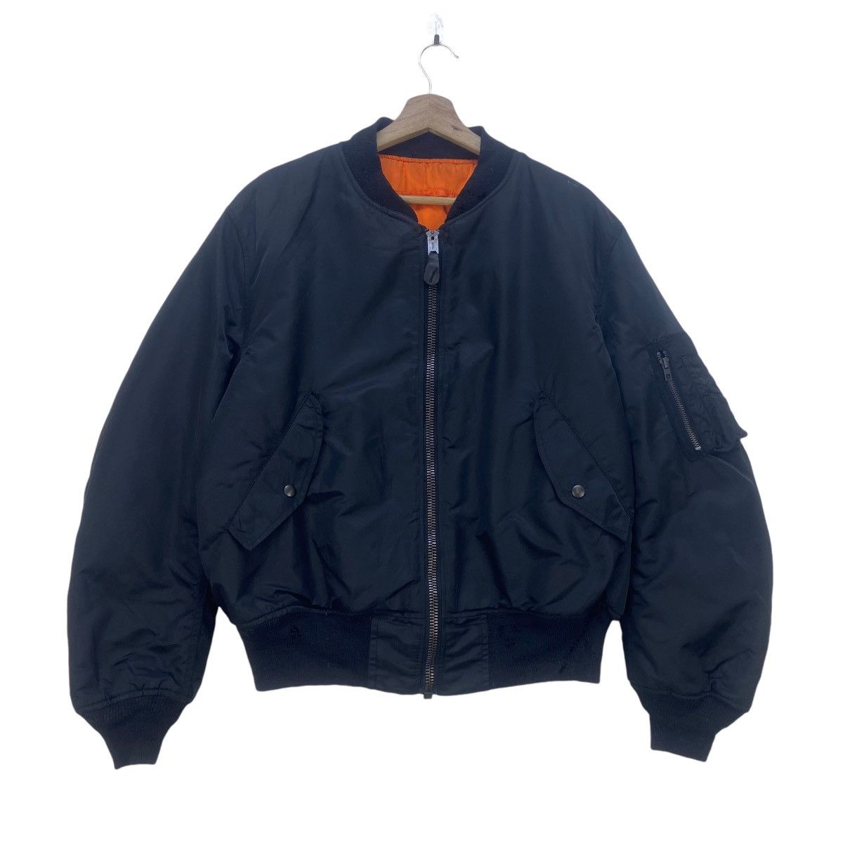 Vintage Vintage Teesar Industries MA-1 Flight Bomber Jacket Size US L / EU 52-54 / 3 - 1 Thumbnail