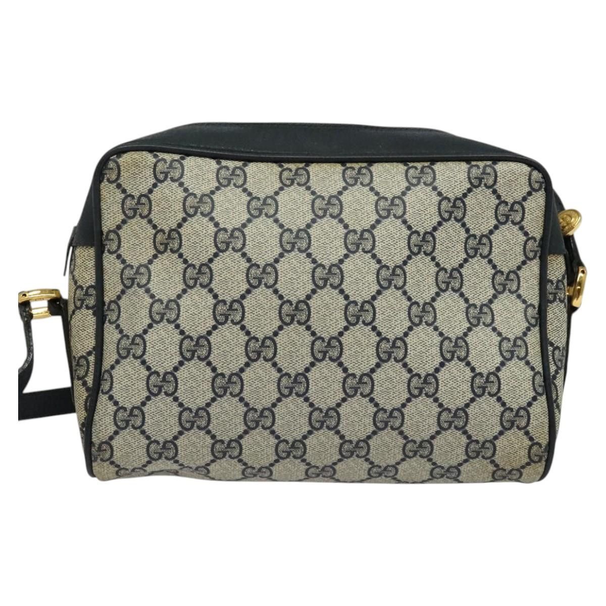 Gucci GUCCI GG Supreme Sherry Line Shoulder Bag Pvc Navy Gold 119 Size ONE SIZE - 3 Thumbnail
