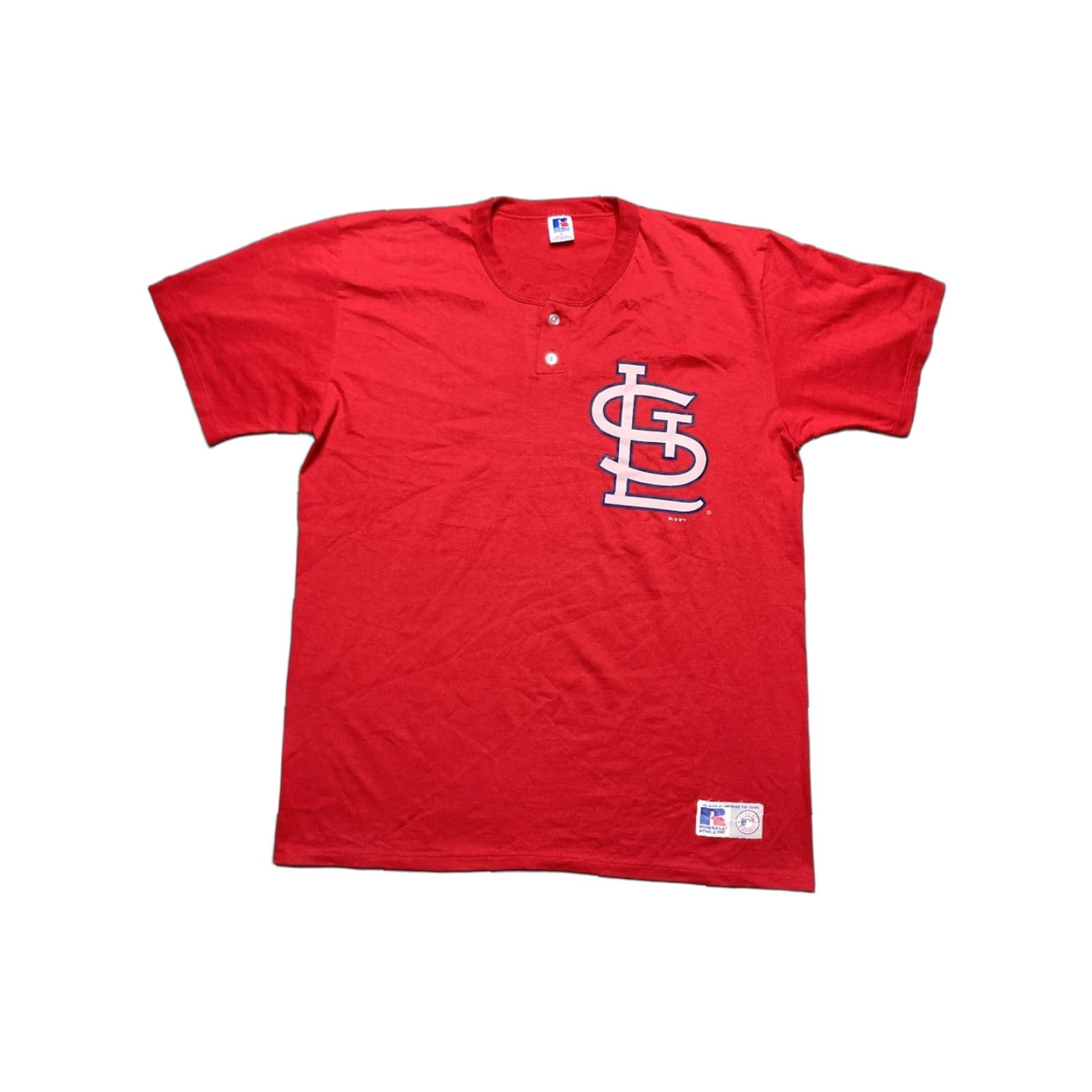 Russell Athletic Vintage 80s Russell Athletic XL Red St. Louis Cardinals Baseball Jersey User: Vintage 80s Russell Athletic XL Red St. Louis Cardinals Baseball Jersey Size US XL / EU 56 / 4 - 1 Thumbnail