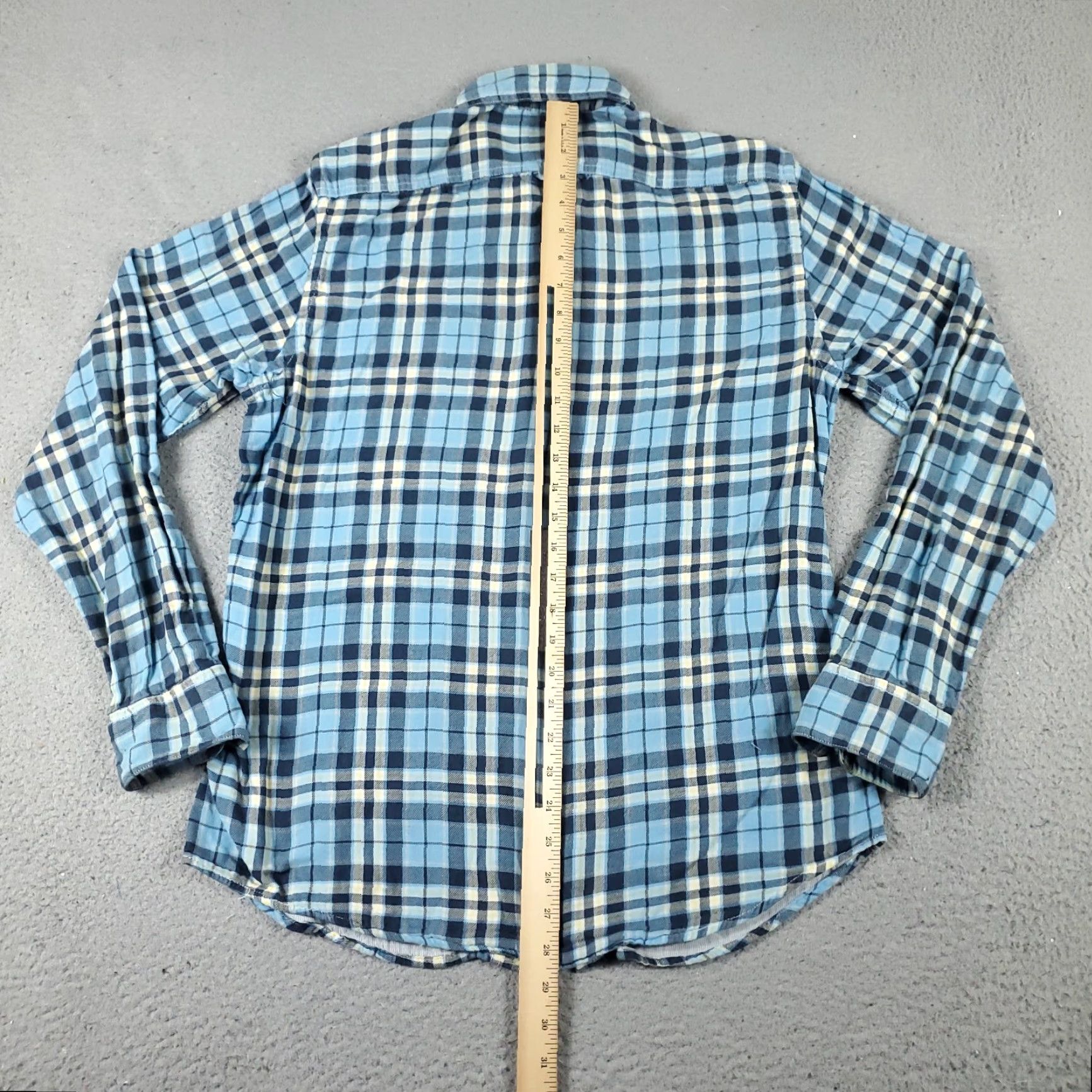 American Eagle Outfitters American Eagle Shirt Mens Medium Blue Plaid Button Up Long Sleeve Casual Size US M / EU 48-50 / 2 - 5 Thumbnail