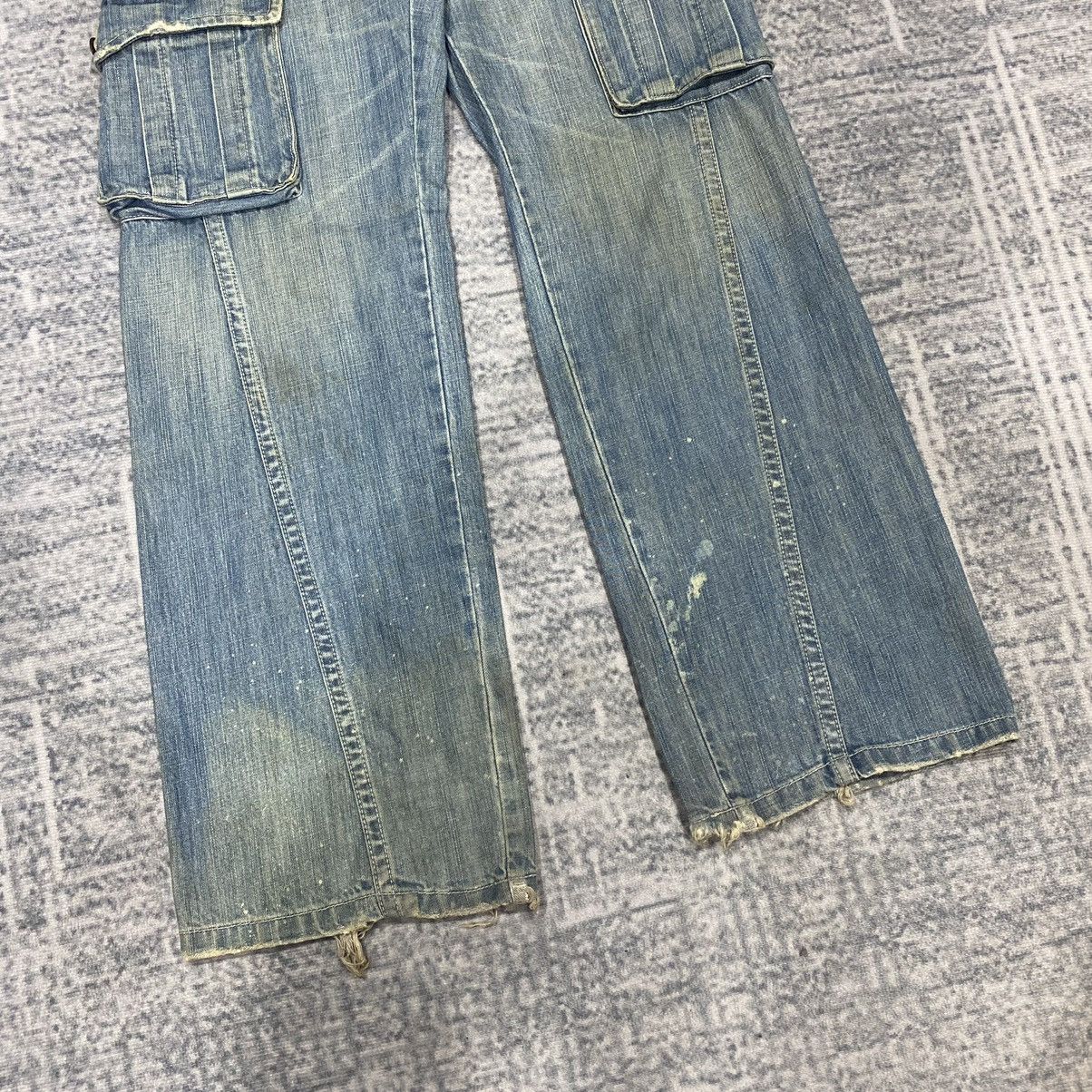 Hysteric Glamour Sick☠️ AVH Flare Cargo Jeans Baggy Loose Distressed 90s Size US 30 / EU 46 - 2 Thumbnail