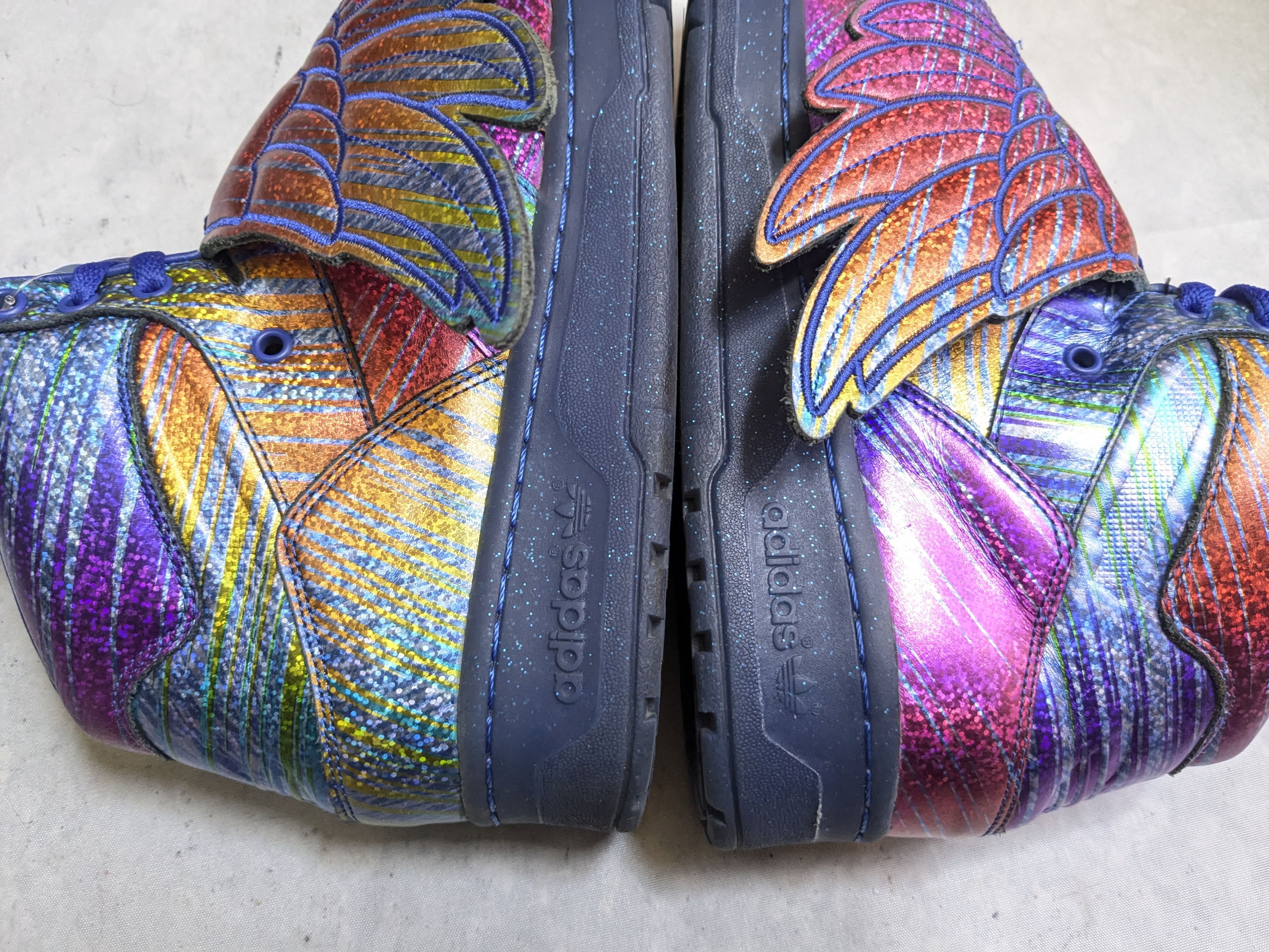 Jeremy Scott Adidas Jeremy Scott JS Wings Rainbow Foil Sneakers Q23650 Size US 10.5 / EU 43-44 - 9 Thumbnail