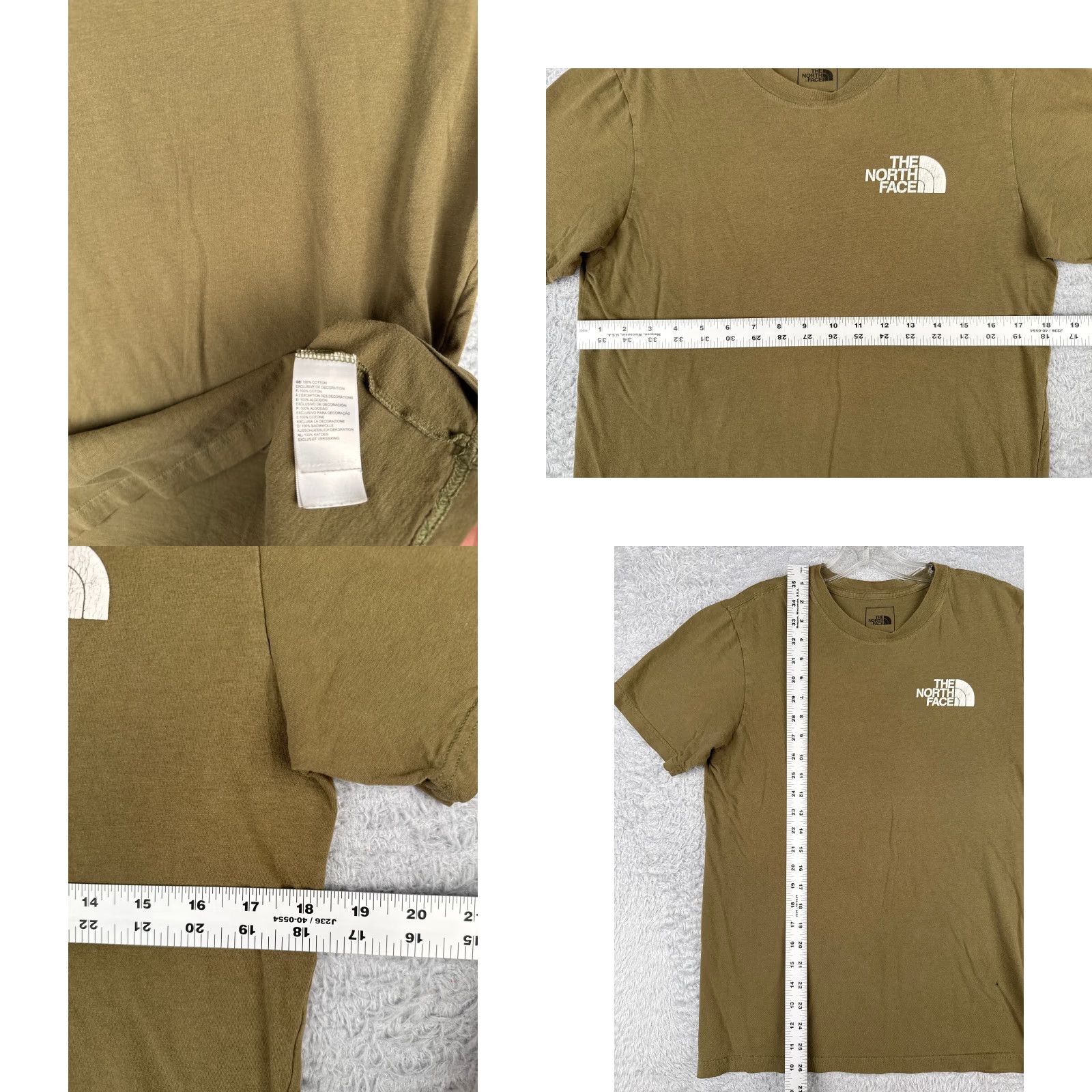 The North Face The North Face Shirt Men Small Petite Green Crew Neck Logo Cotton Blend Mens Size US S / EU 44-46 / 1 - 8 Thumbnail