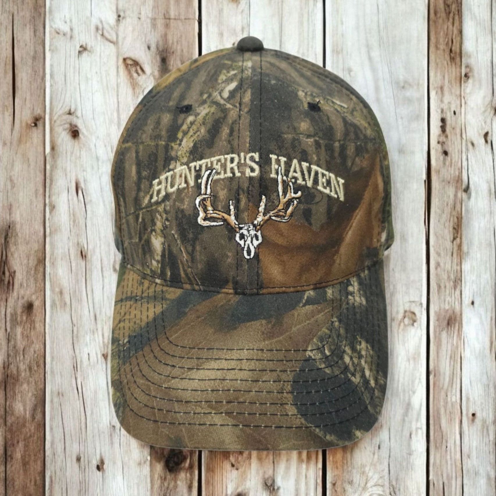 Other Hunters Haven Mossy Oak Camo Snapback Cap Trucker Baseball Size ONE SIZE - 1 Thumbnail