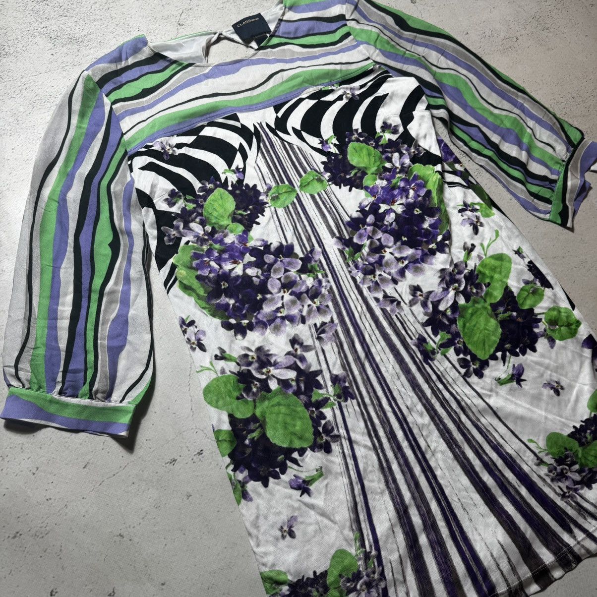 Just Cavalli × Roberto Cavalli vintage class roberto cavalli silk dress flowers print Size XL / US 12-14 / IT 48-50 - 2 Thumbnail