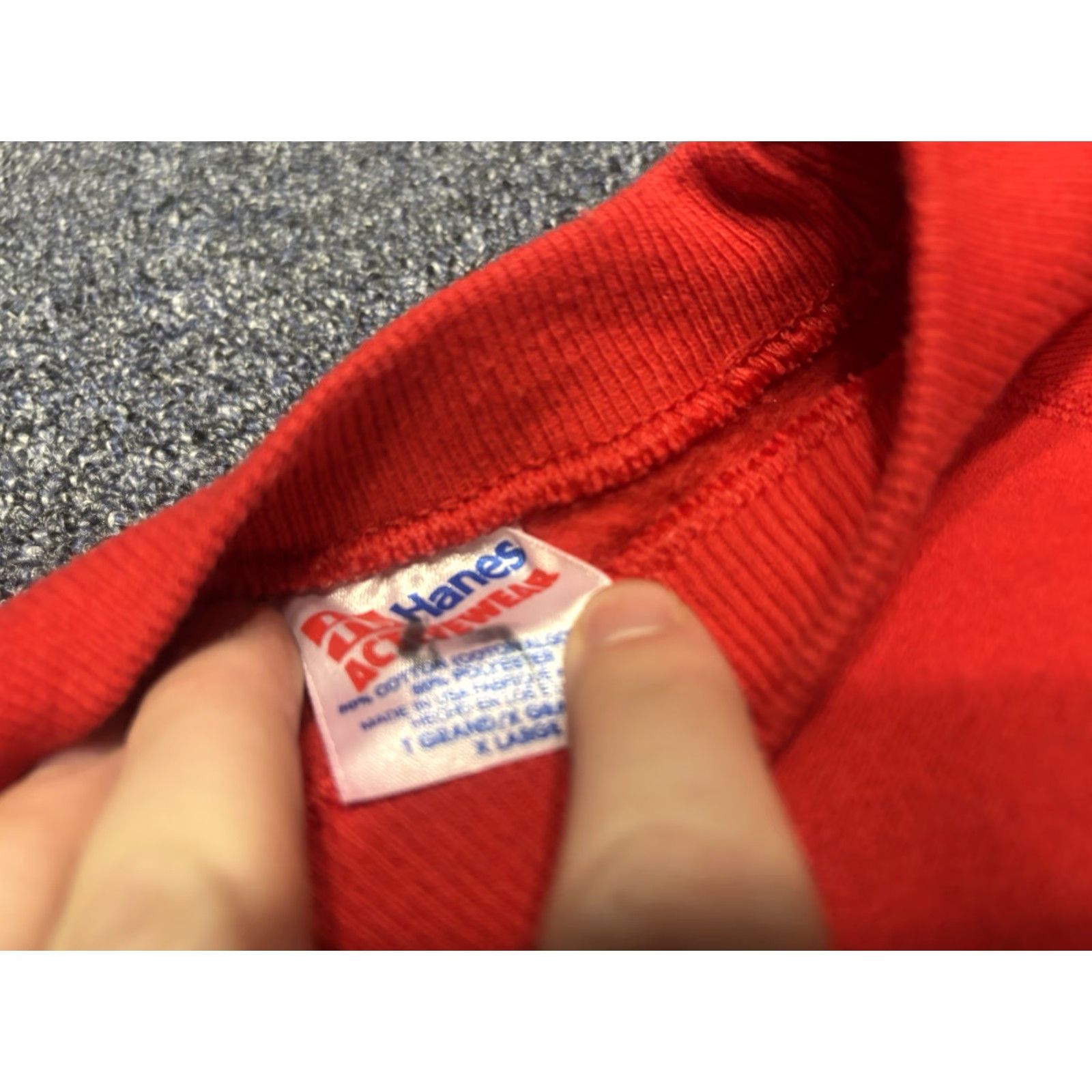 Vintage VINTAGE 90s Teacher Sweatshirt Crewneck XL Red M&C Sportswear Women Sweatshirt Embroidered Crew Neck Pullover All Seasons Size XL / US 12-14 / IT 48-50 - 3 Thumbnail