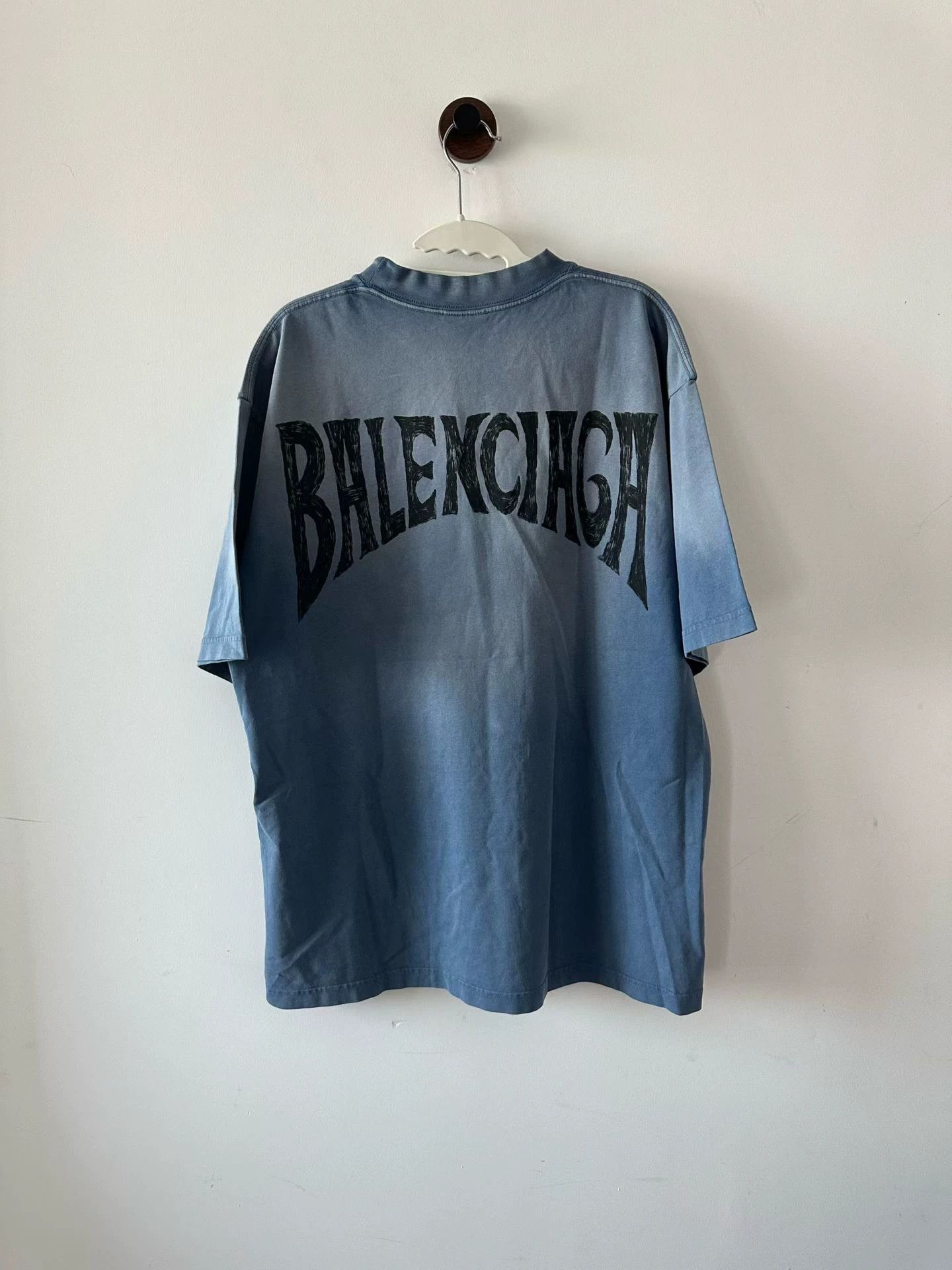 Balenciaga Balenciaga Acid Wash Blue Back Logo SS Size S Size US S / EU 44-46 / 1 - 2 Thumbnail