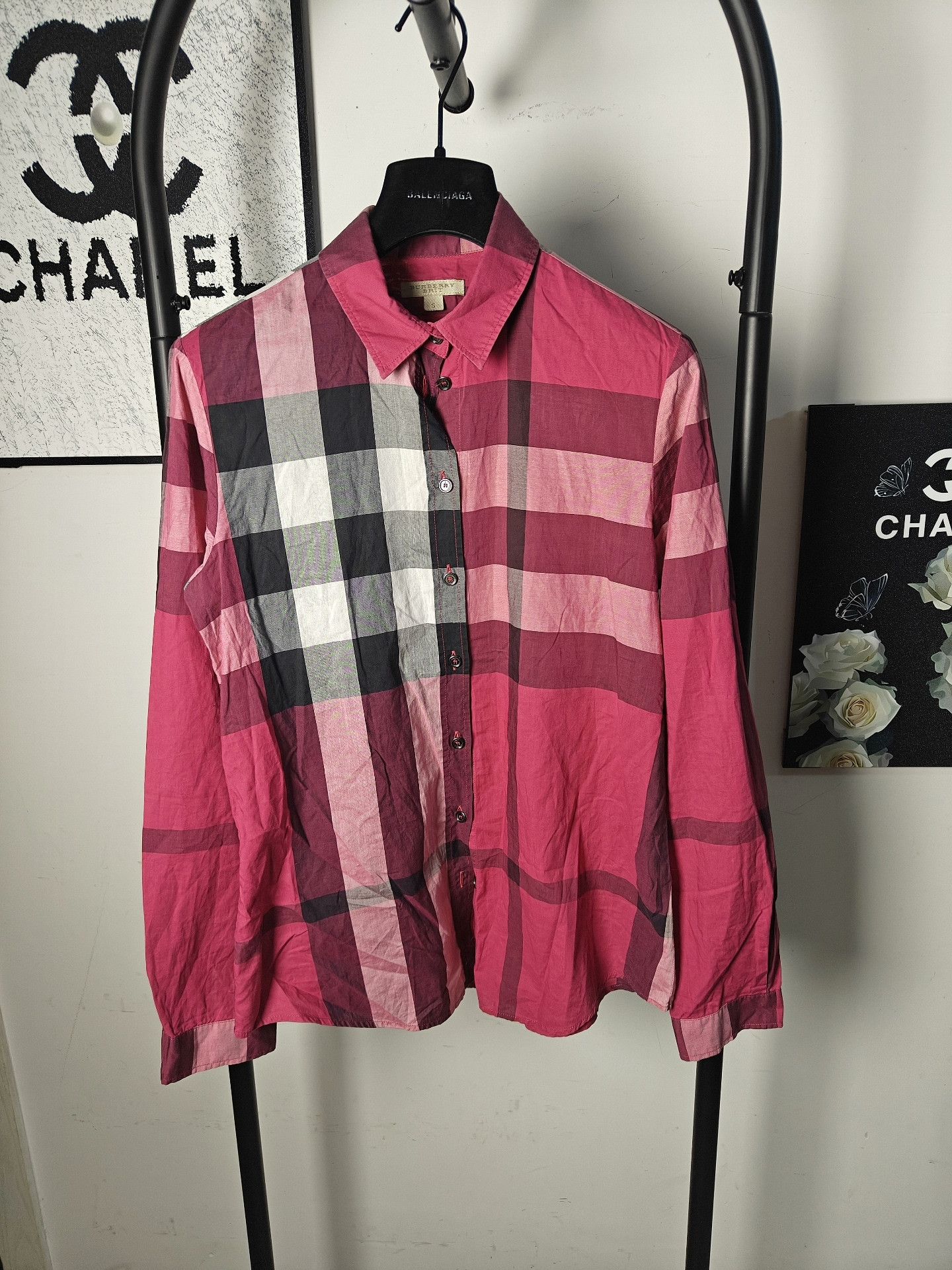 Burberry Burberry Plaid White Shirt s Men Size US S / EU 44-46 / 1 - 1 Thumbnail