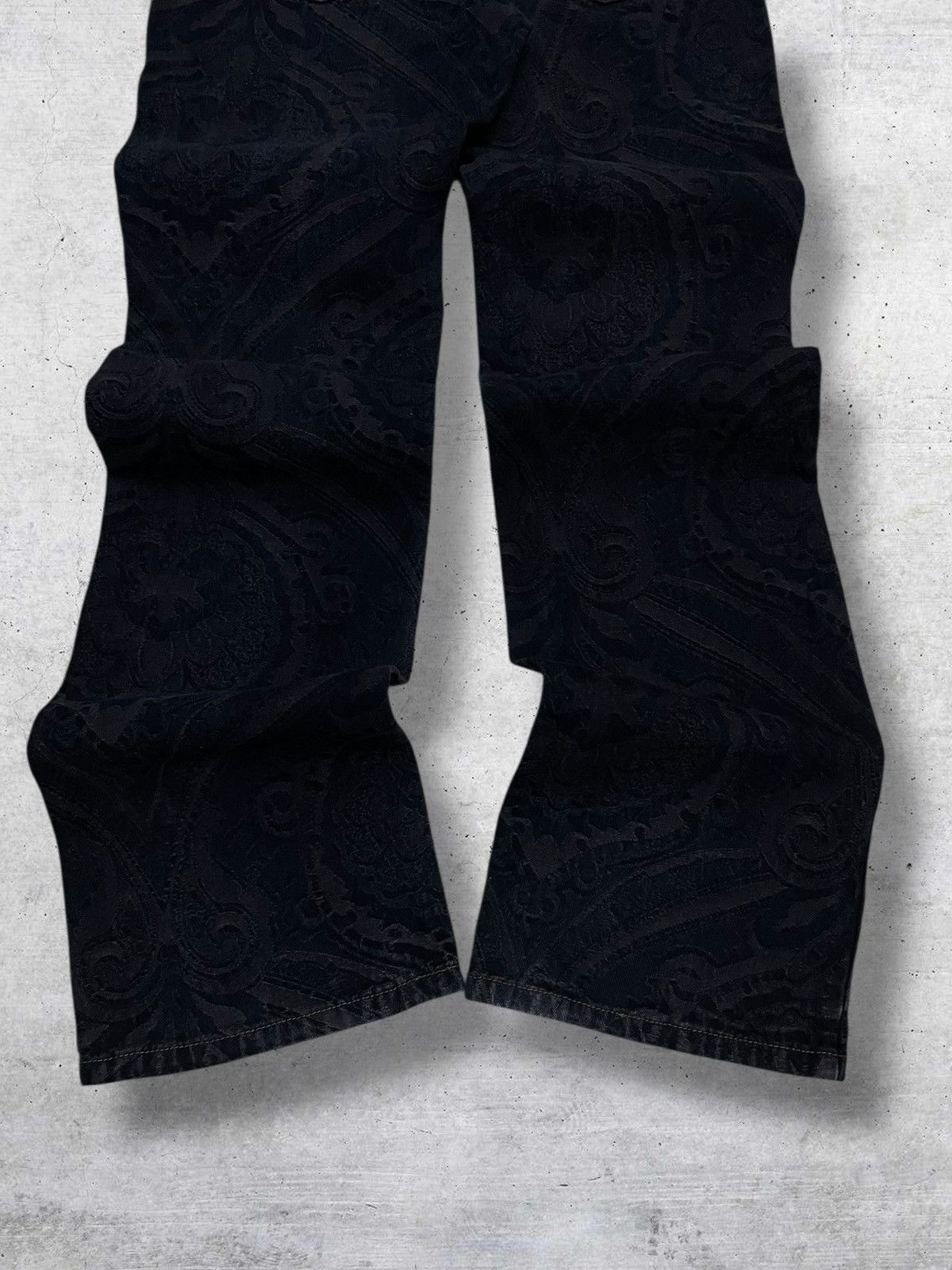 Japanese Brand VINTAGE DKNY DESIGNER PAISLEY FLARED STREETWEAR DENIM Size US 30 / EU 46 - 9 Thumbnail