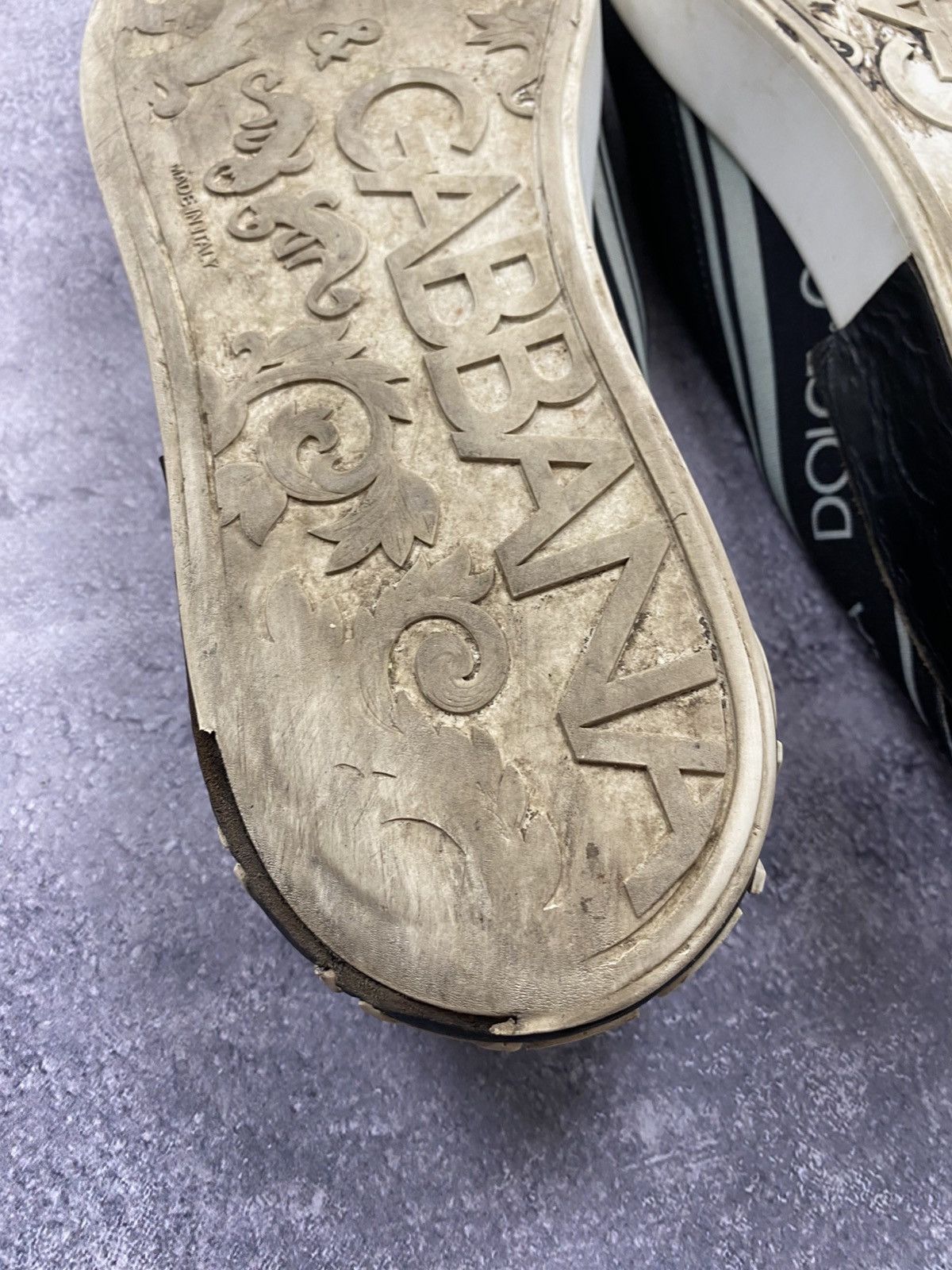 Dolce & Gabbana Dolce & Gabbana Sorrento Logo Slip On Black Sneakers D&G Size US 10 / EU 43 - 16 Thumbnail