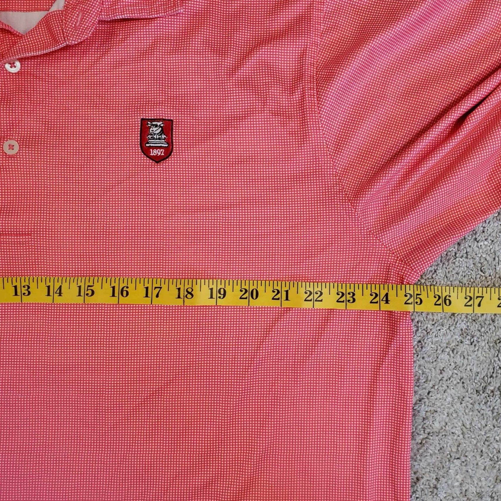 Callaway Golf Donald Ross Polo Polyester Large L Embroidered Logo Shirt Mens