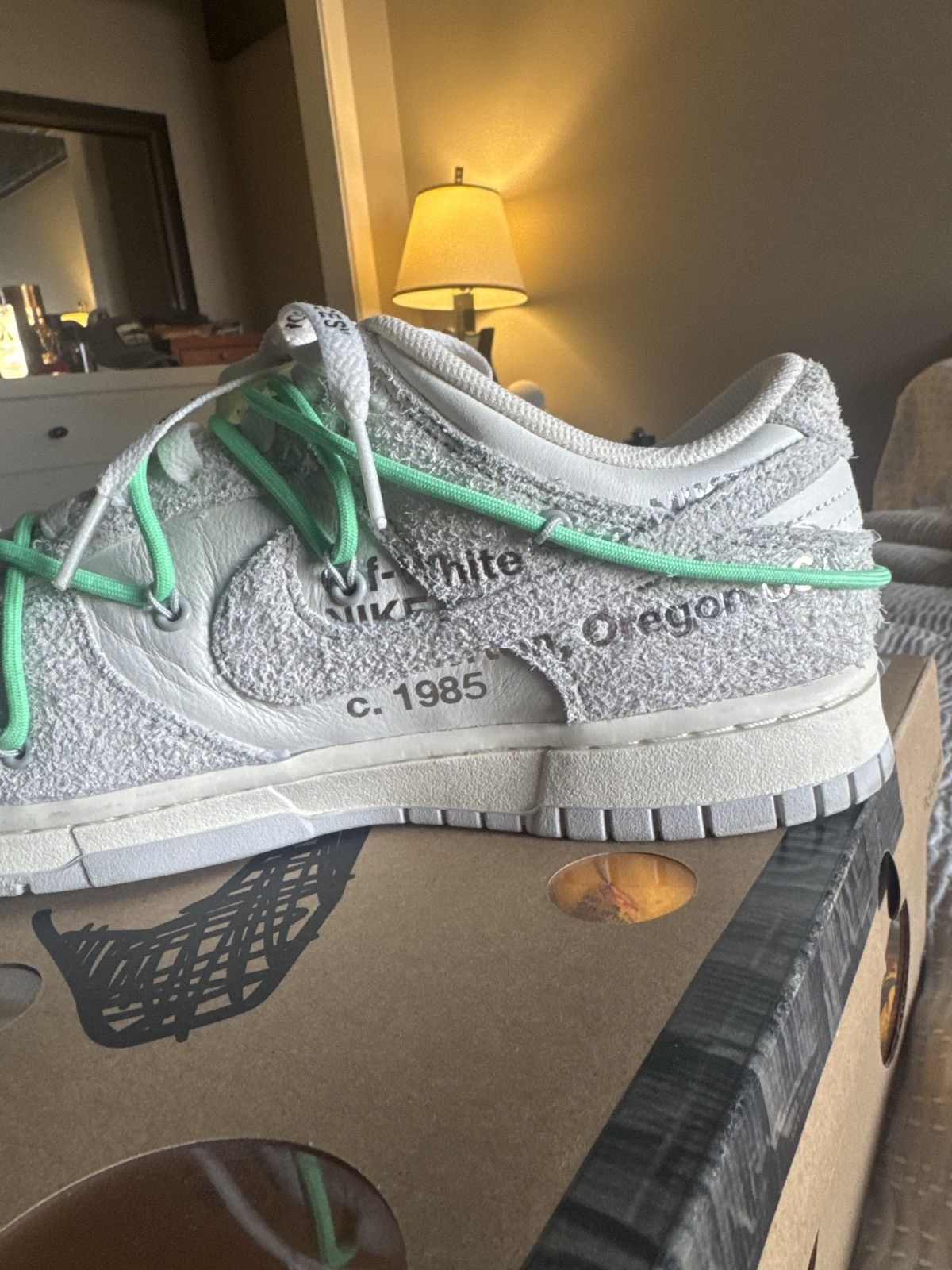 Nike × Off-White Nike Off White Dunk Lot 14 Size US 9.5 / EU 42-43 - 10 Thumbnail