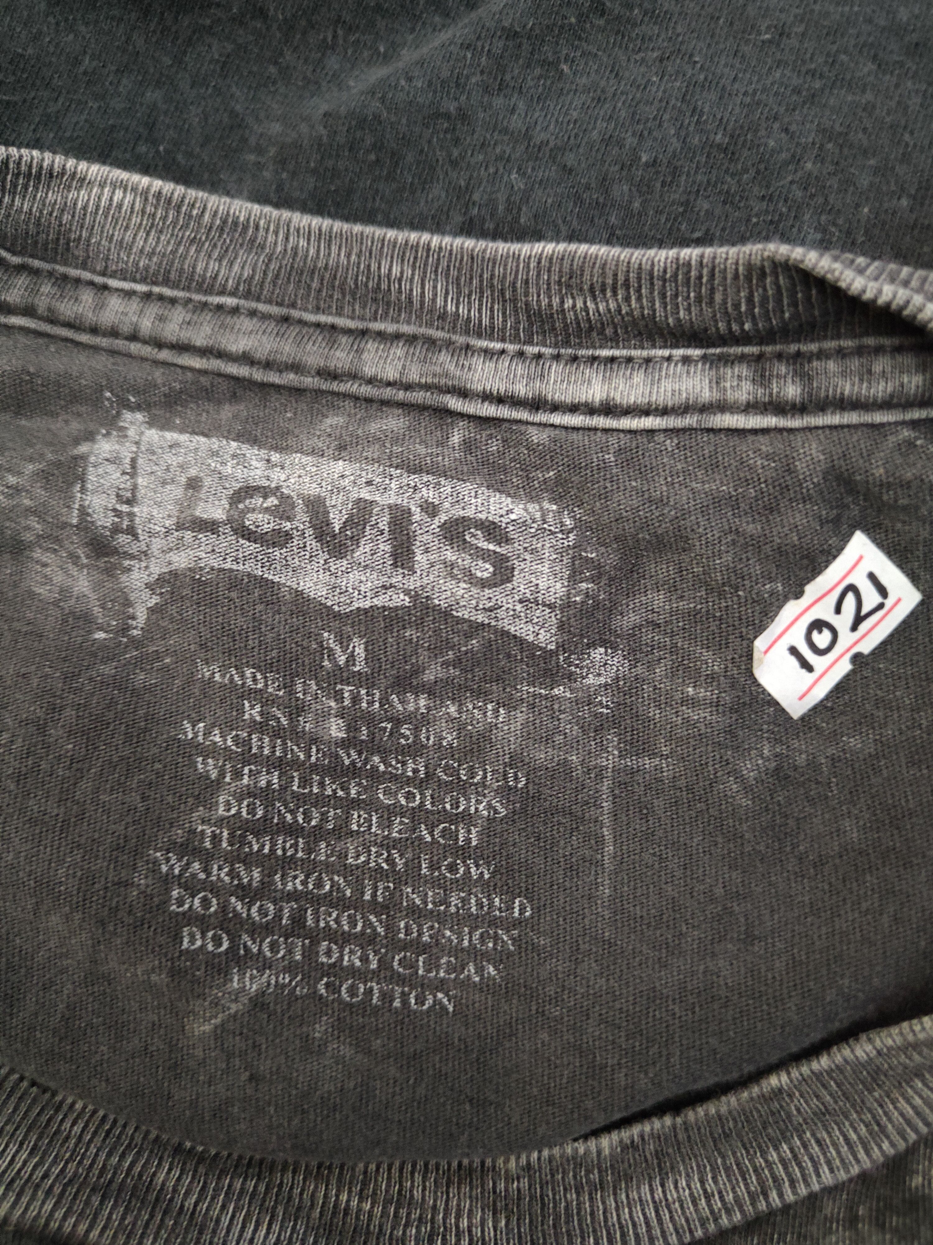 Levi's DL Levi's Black acid wash Short Sleeve T-shirt #1021 Size US M / EU 48-50 / 2 - 11 Thumbnail