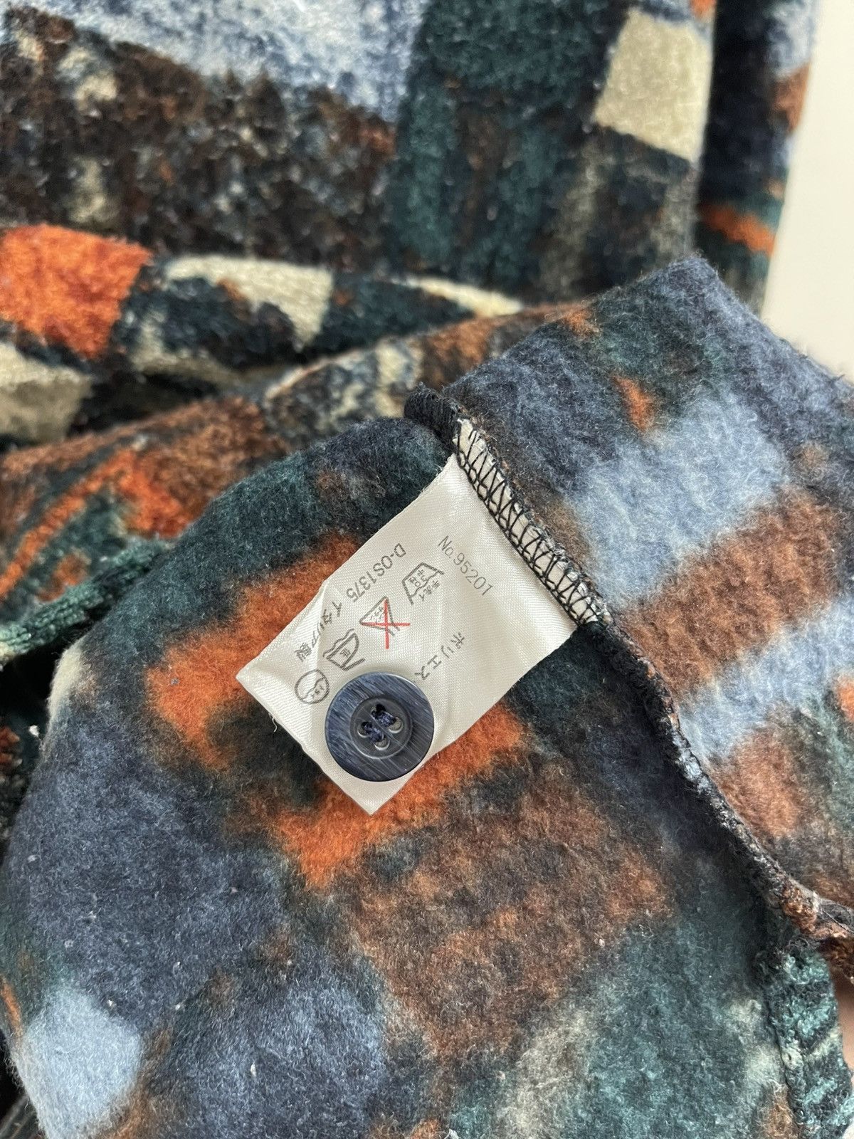 Japanese Brand Compass Half-Button Native Wool Shirts Size US XL / EU 56 / 4 - 13 Thumbnail