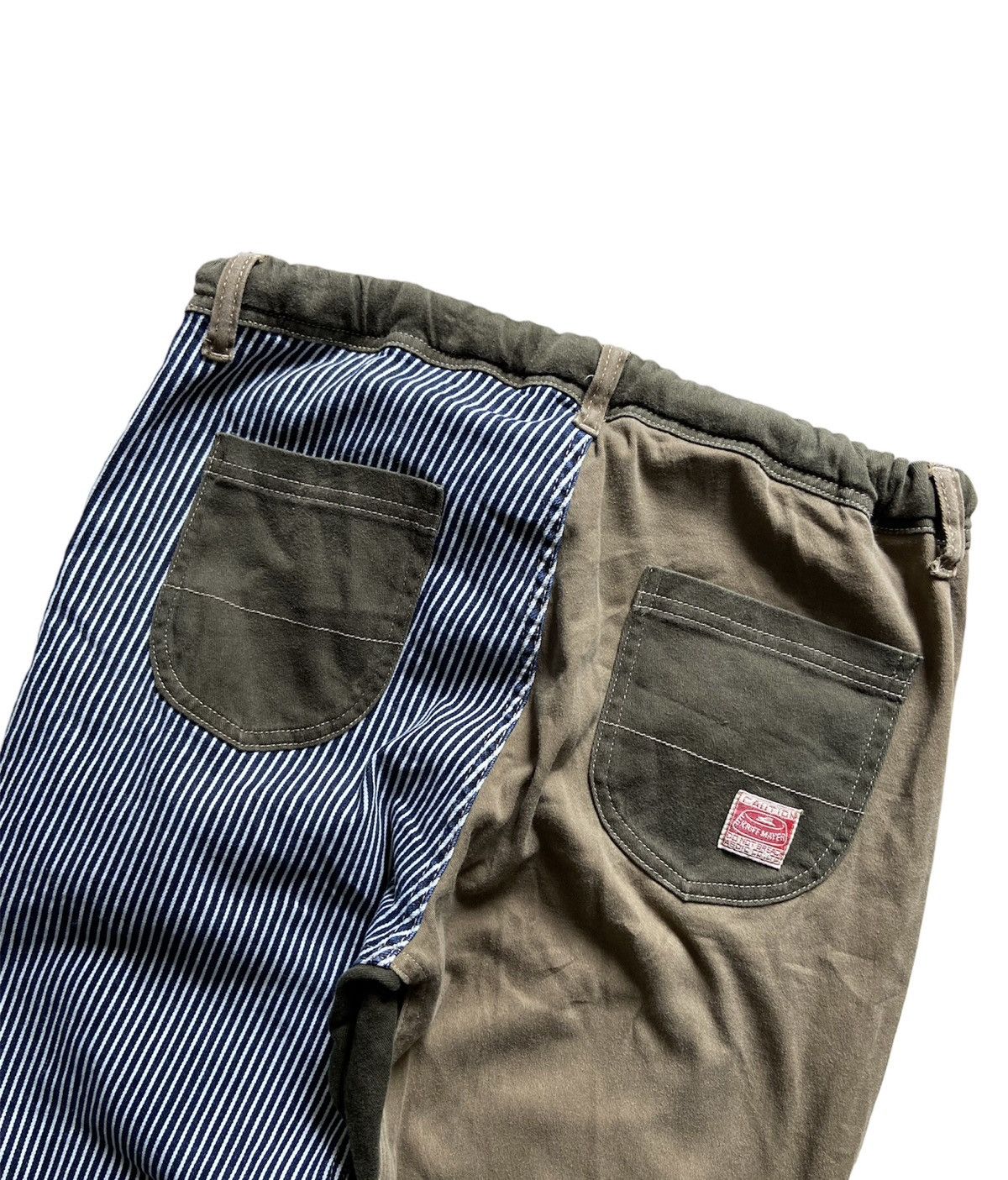 Japanese Brand Vintage Kriff Mayer Hybrid Reconstruct Patchwork Pants Size US 31 - 5 Thumbnail
