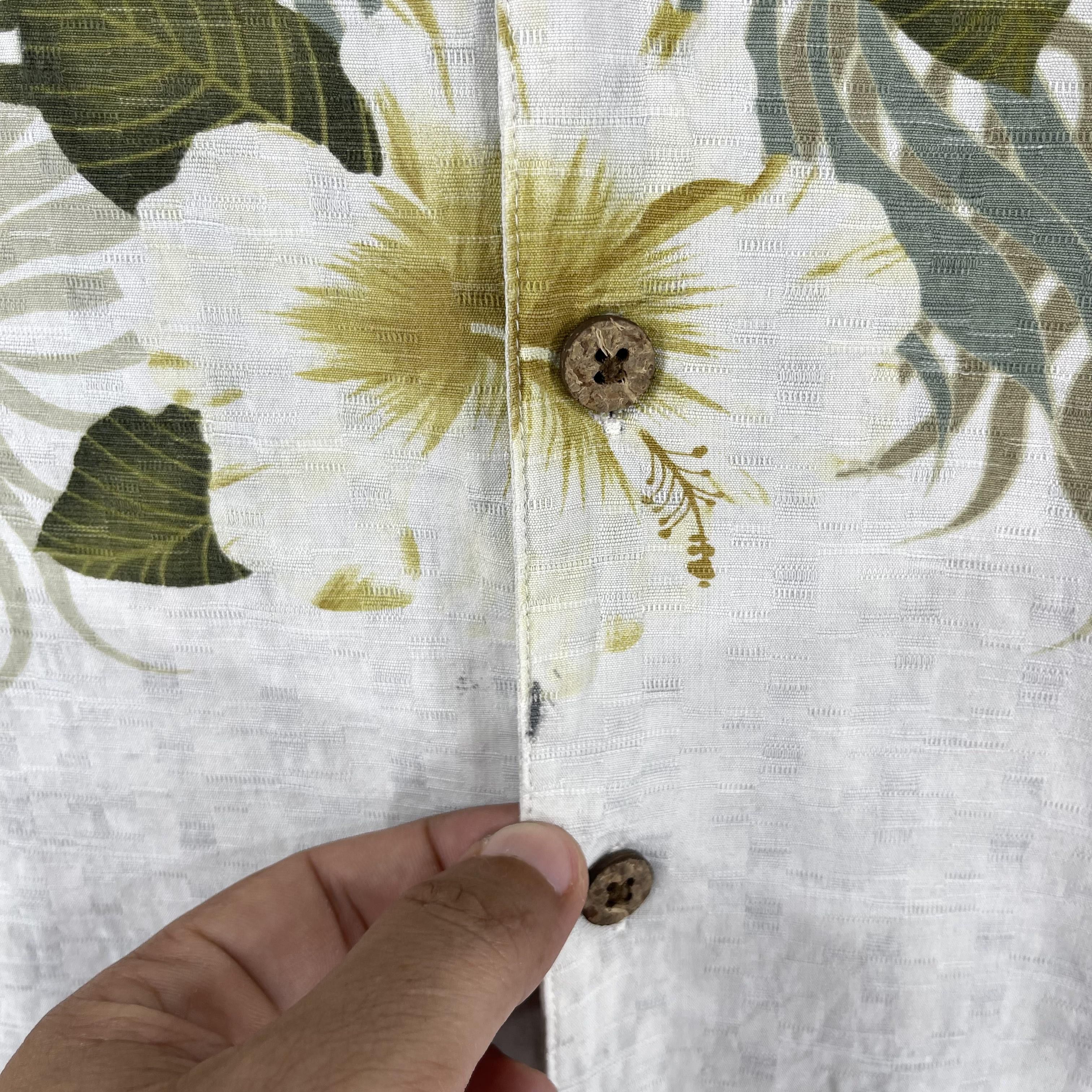 Island Shores × Vintage Vintage Aloha Tropical Floral Hibiscus Motive Button Up Size US XL / EU 56 / 4 - 5 Thumbnail