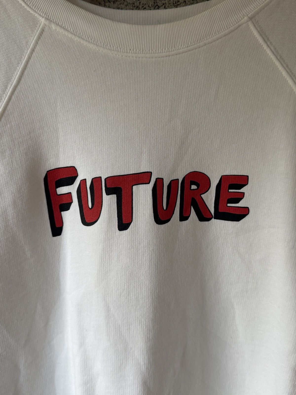 Bella Freud Bella Freud White Future Sweatshirt Size L / US 10 / IT 46 - 7 Thumbnail