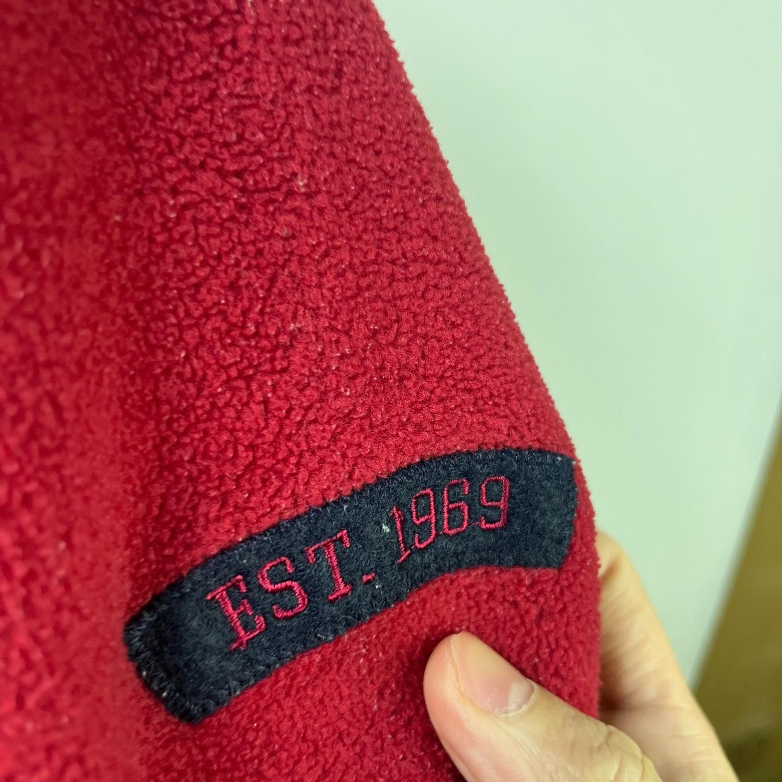 Gap Vintage 90s Gap Fleece Hoodie Small Red Y2K Size US S / EU 44-46 / 1 - 3 Thumbnail