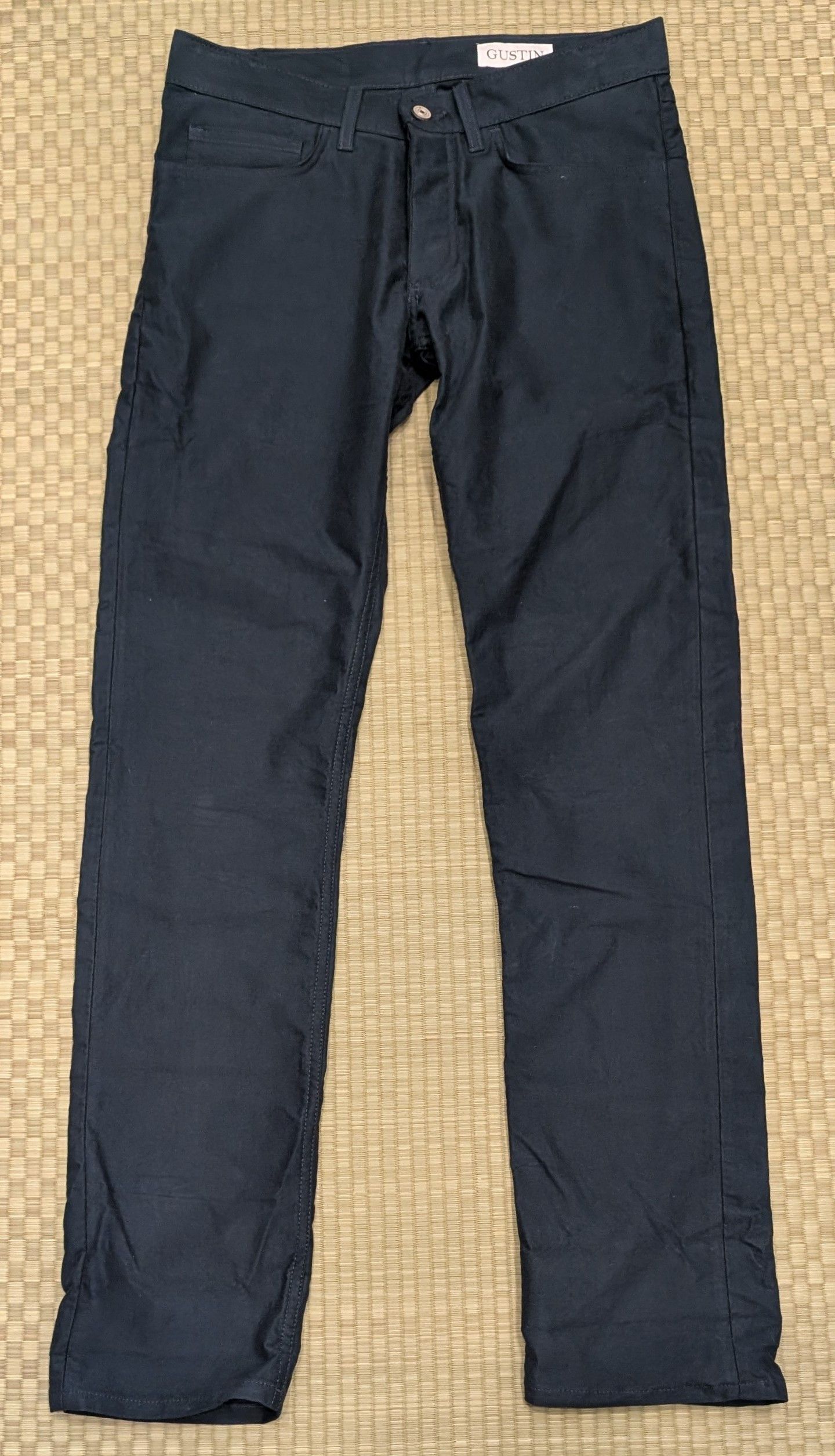 Gustin Gustin #423 Moleskin Stretch 5-Pocket Pants Sea Blue Size US 33 - 1 Thumbnail