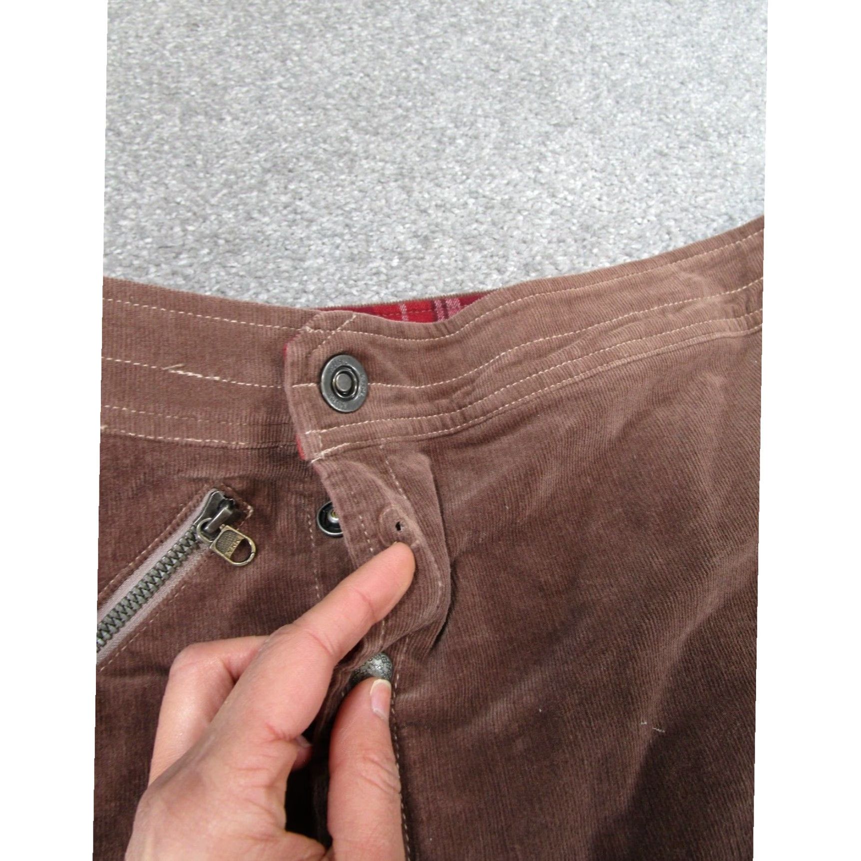 Vintage Womens Corduroy Kuhl Skirt A Line Mini Brown Size 30" / US 8 / IT 44 - 3 Thumbnail
