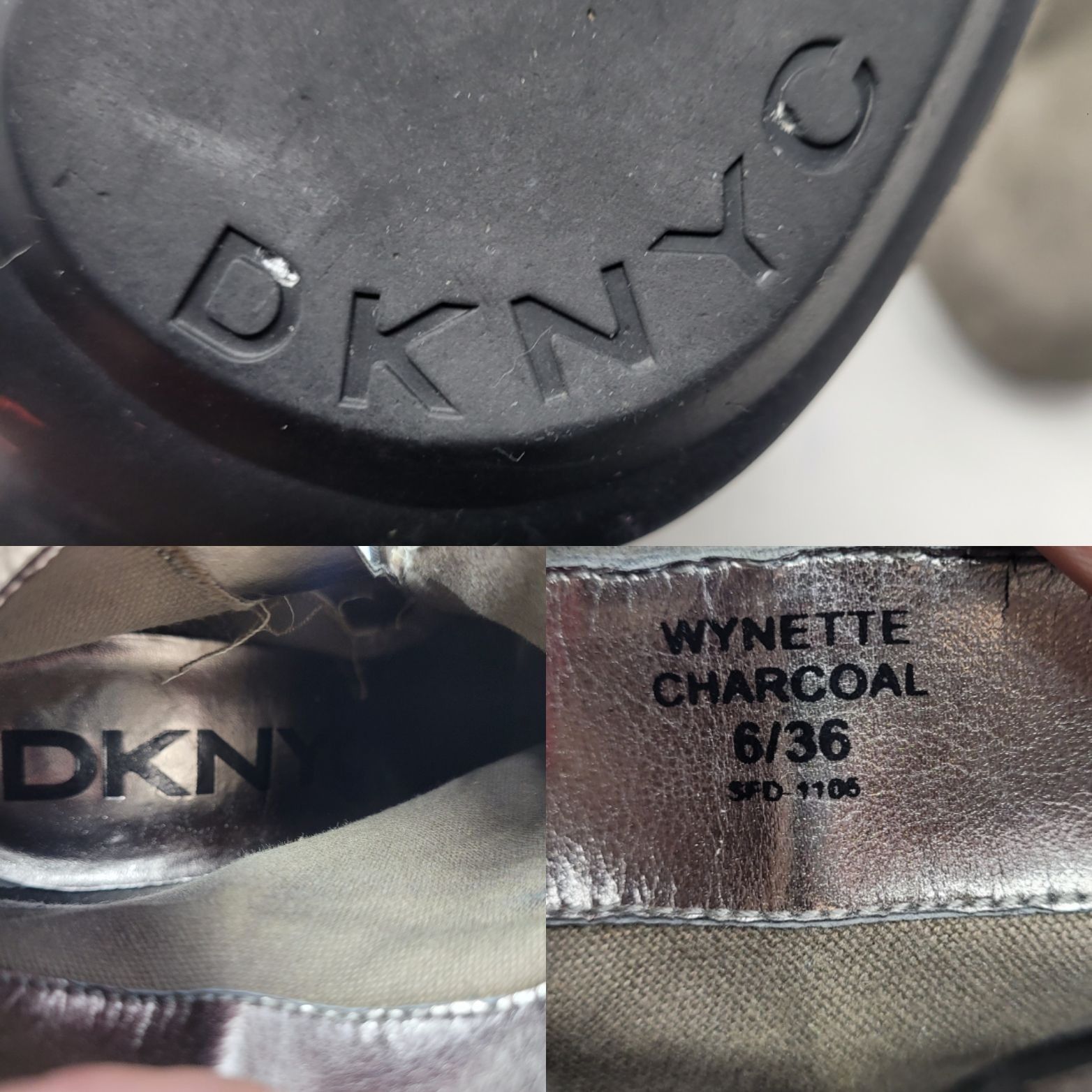 DKNY Vtg DKNY Vegan Faux Suede Gray Wynette Ankle Boots Sz 6 Heel Size US 6 / IT 36 - 3 Thumbnail
