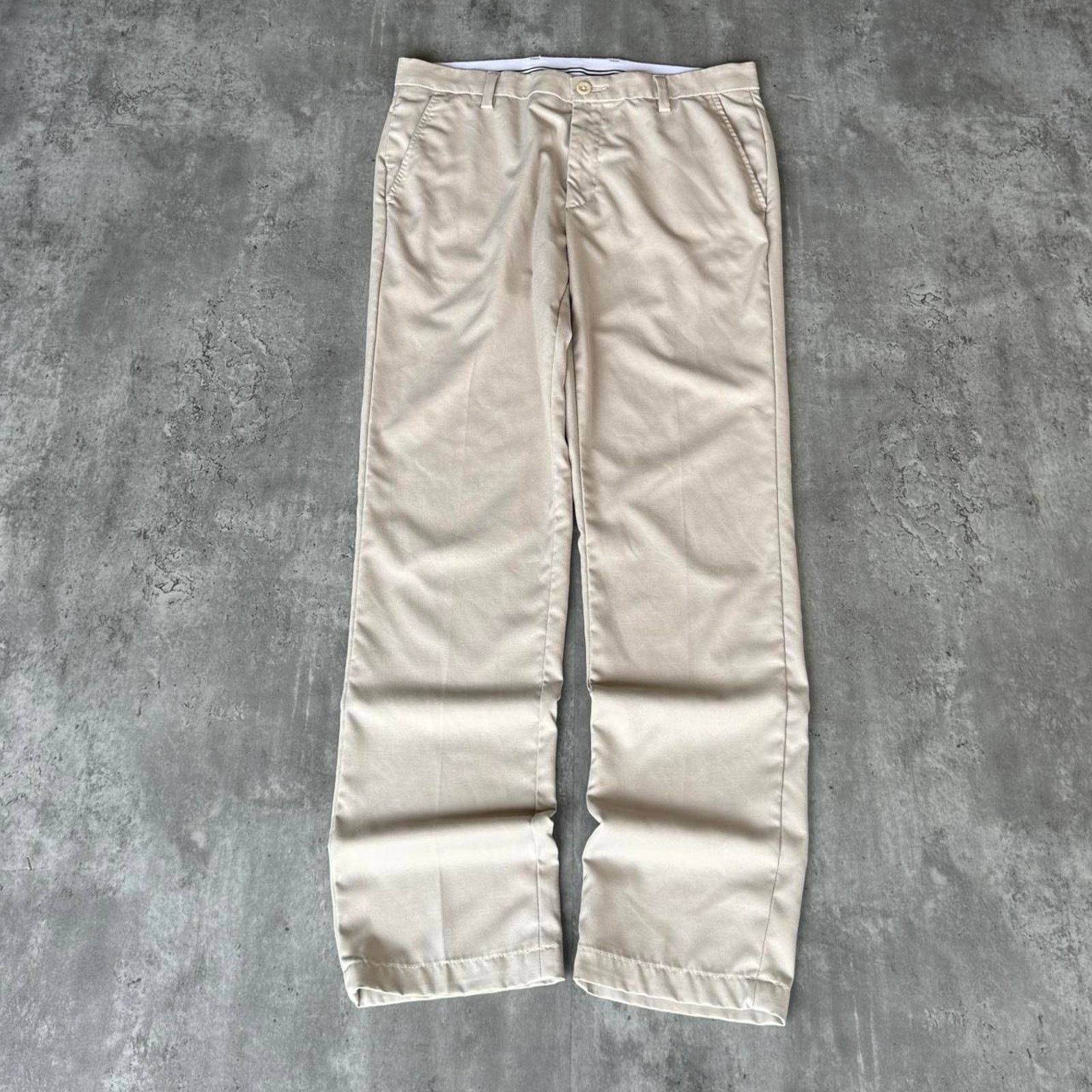 Japanese Brand × Vintage Vintage Y2K Tonal Khaki / Cream Essential Chino Dress Pants Size US 34 / EU 50 - 1 Thumbnail
