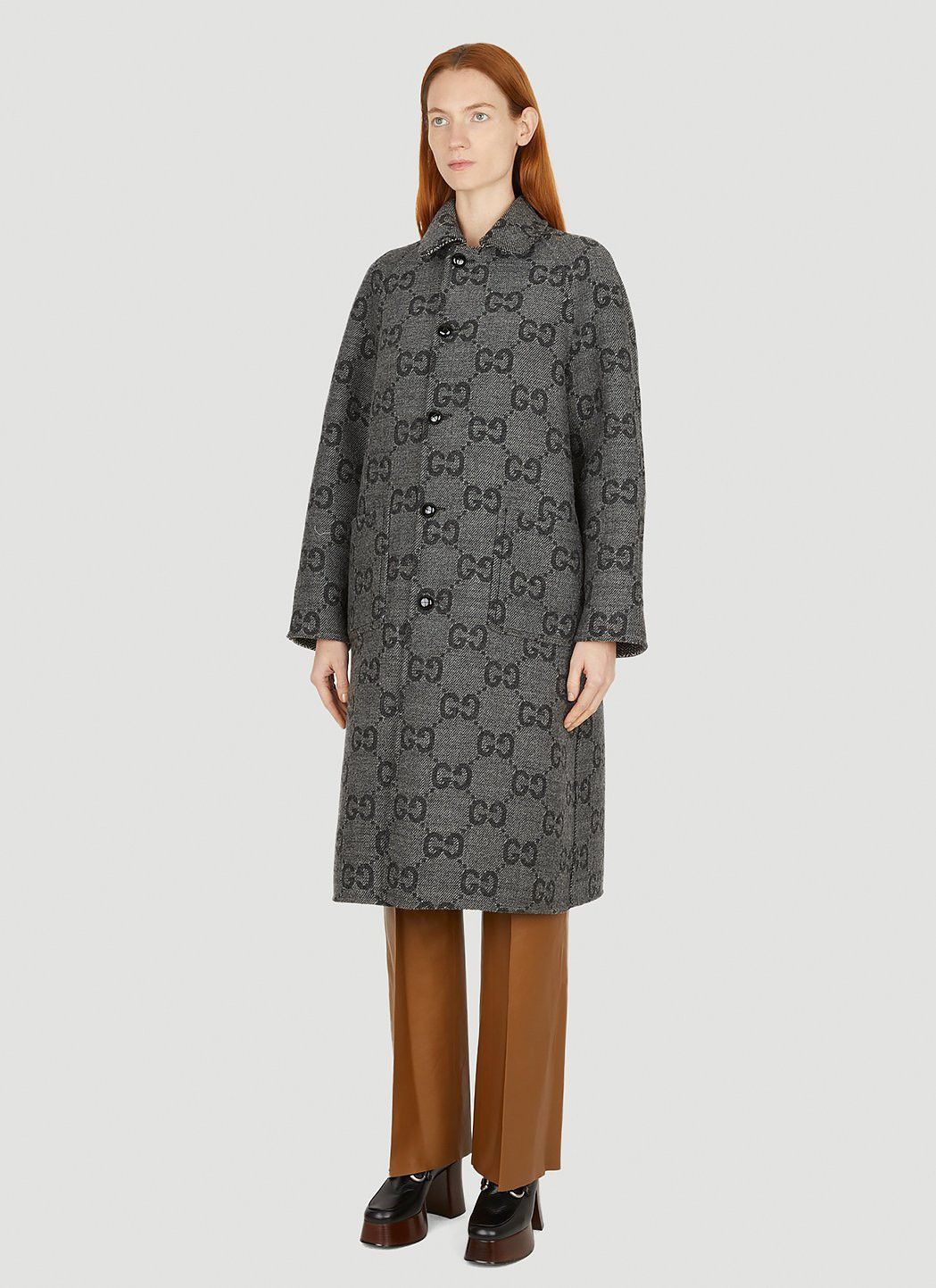 Gucci RRP $5500 NWT Gucci GG Reversible Wool Coat Monogram Size S / US 4 / IT 40 - 8 Thumbnail