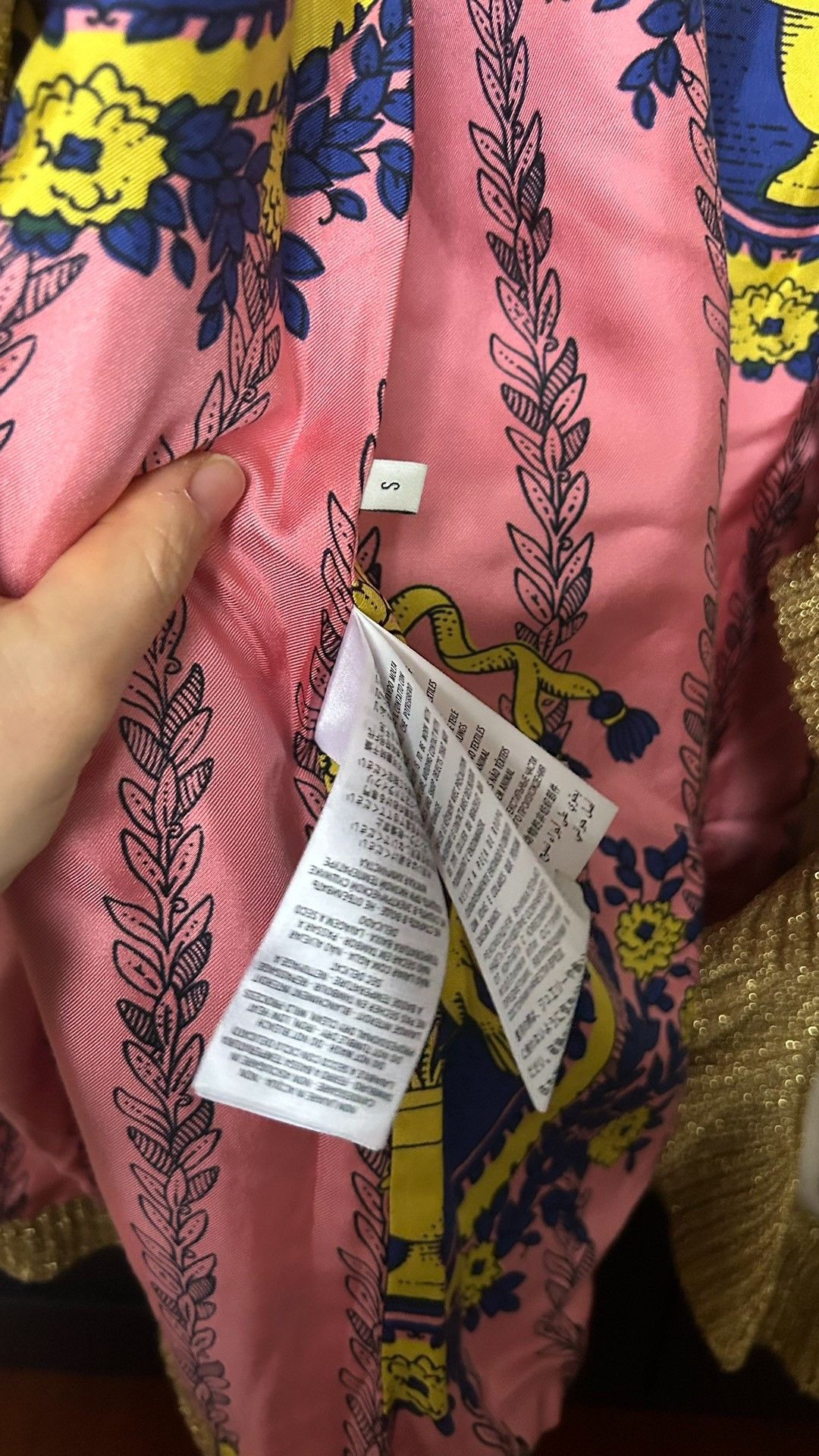 Gucci Gucci Gold silk floral thick sweater 2501-Nextarrow Size US S / EU 44-46 / 1 - 3 Thumbnail