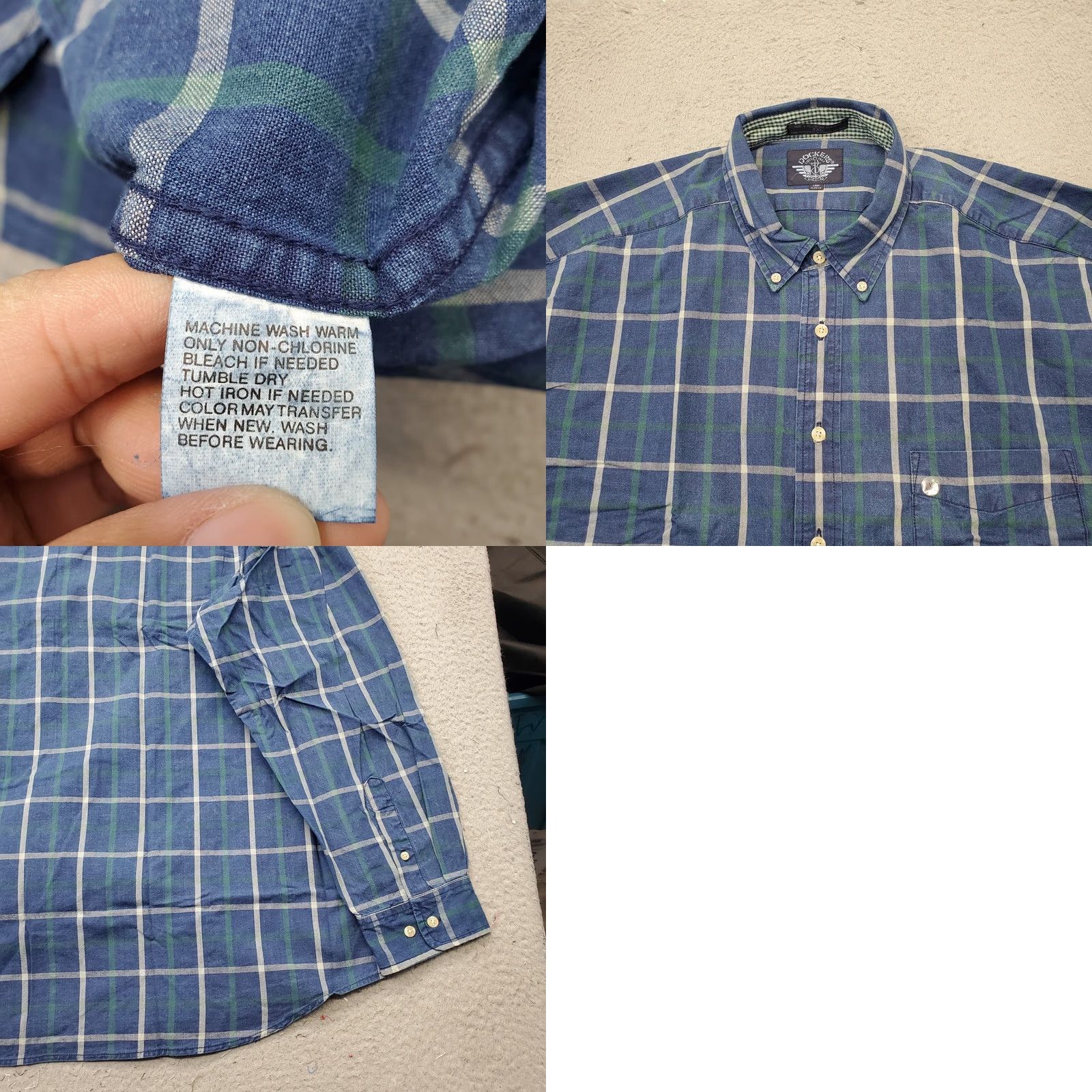 Dockers DOCKERS Mens XXL Multi Plaid Button-Up Long Sleeve Shirt Size US XXL / EU 58 / 5 - 8 Thumbnail