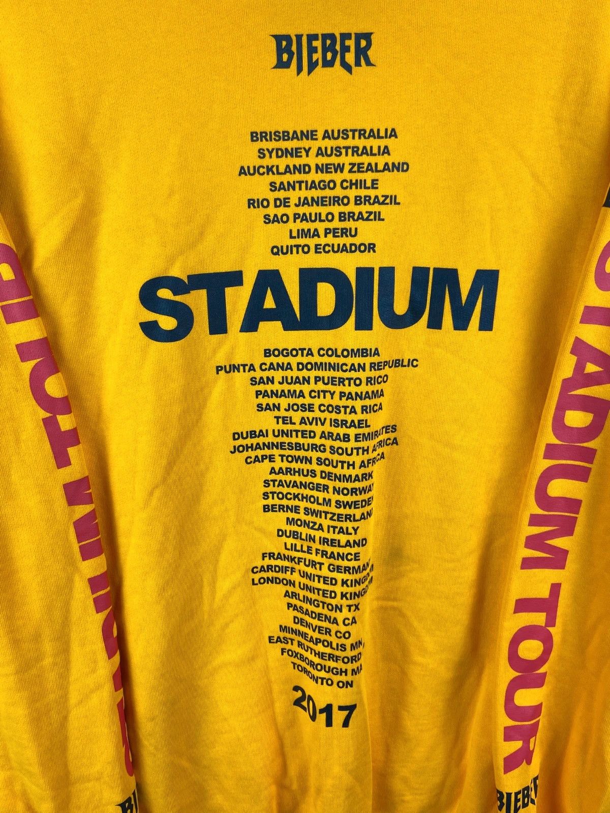 H&M H&M x Justin Bieber yellow Stadium Tour hoodie XS Size US XS / EU 42 / 0 - 6 Thumbnail