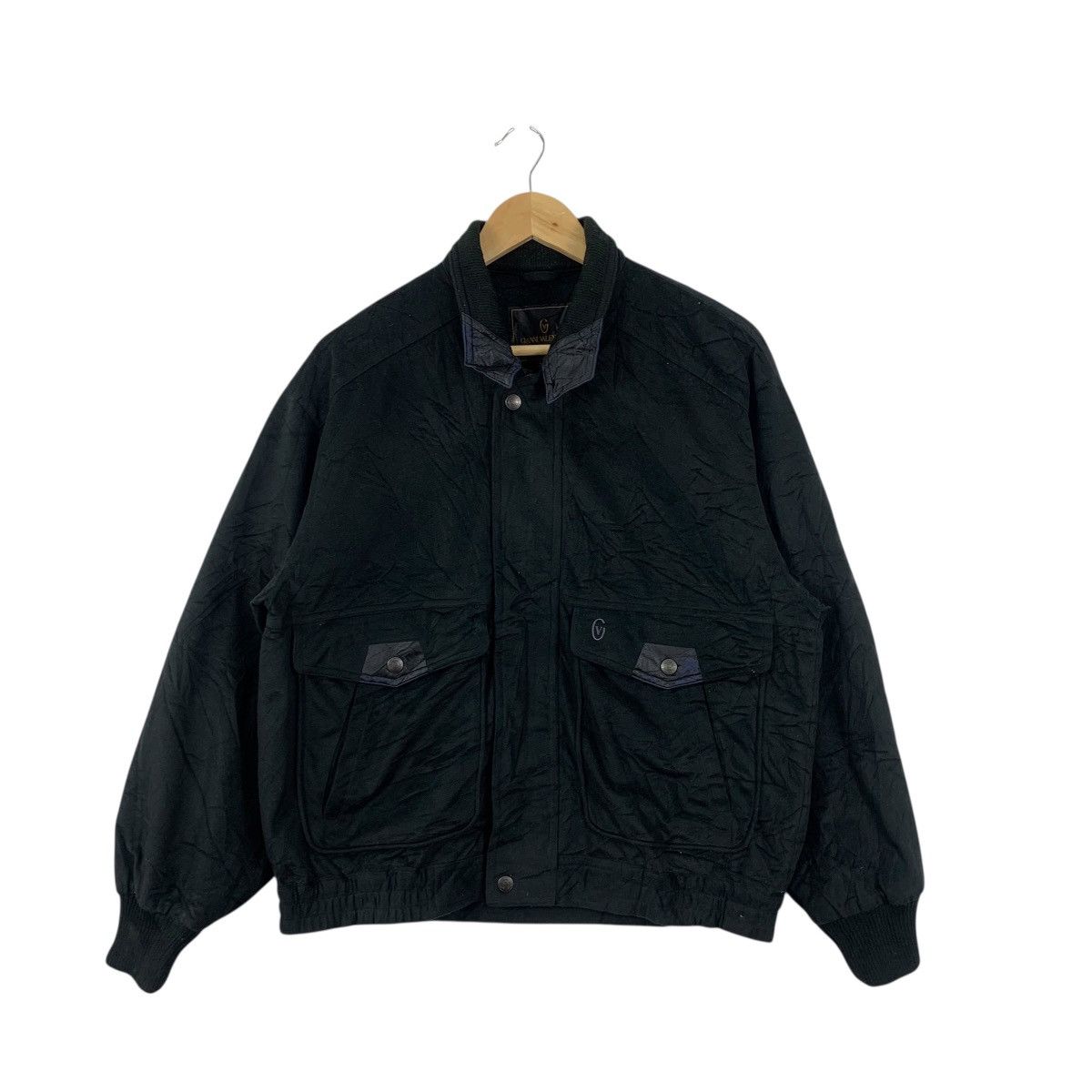 Gianni Valentino Vintage GIANNI VALENTINO ITALY Velvet Varsity Stadium Jacket Size US M / EU 48-50 / 2 - 3 Thumbnail