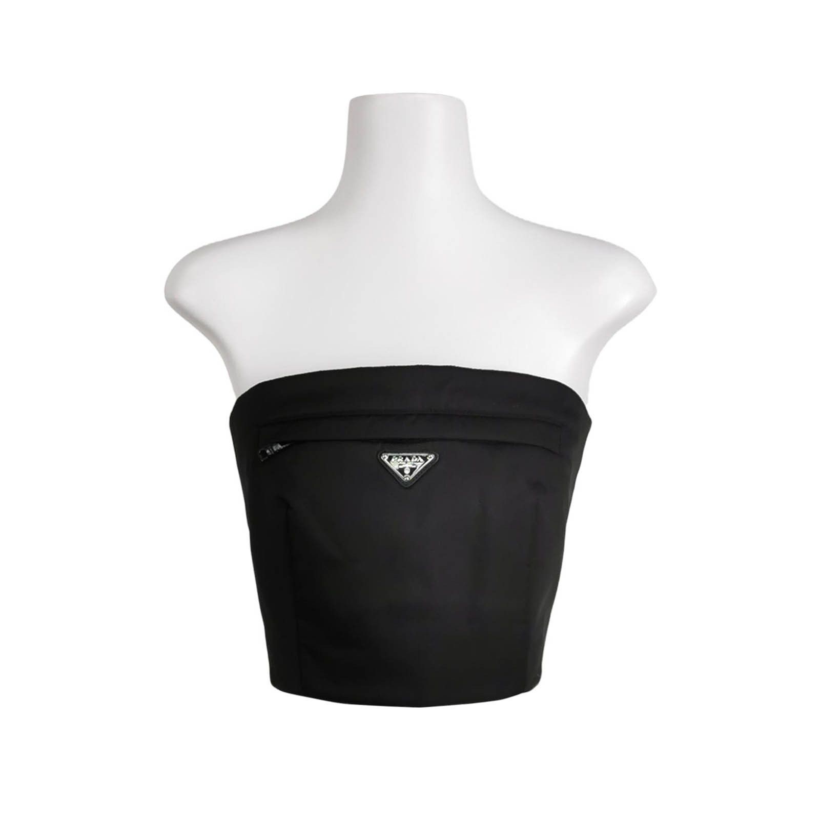 Prada Prada Triangle Logo Tube Top Size 40 Size S / US 4 / IT 40 - 1 Thumbnail
