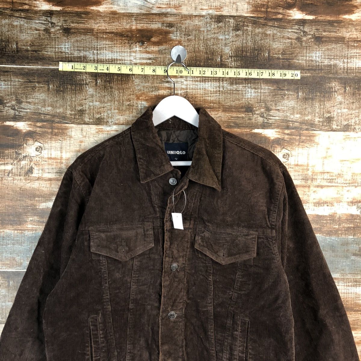 Uniqlo Uniqlo Dark Brown corduroy vintage jacket #A1527 Size US M / EU 48-50 / 2 - 2 Thumbnail