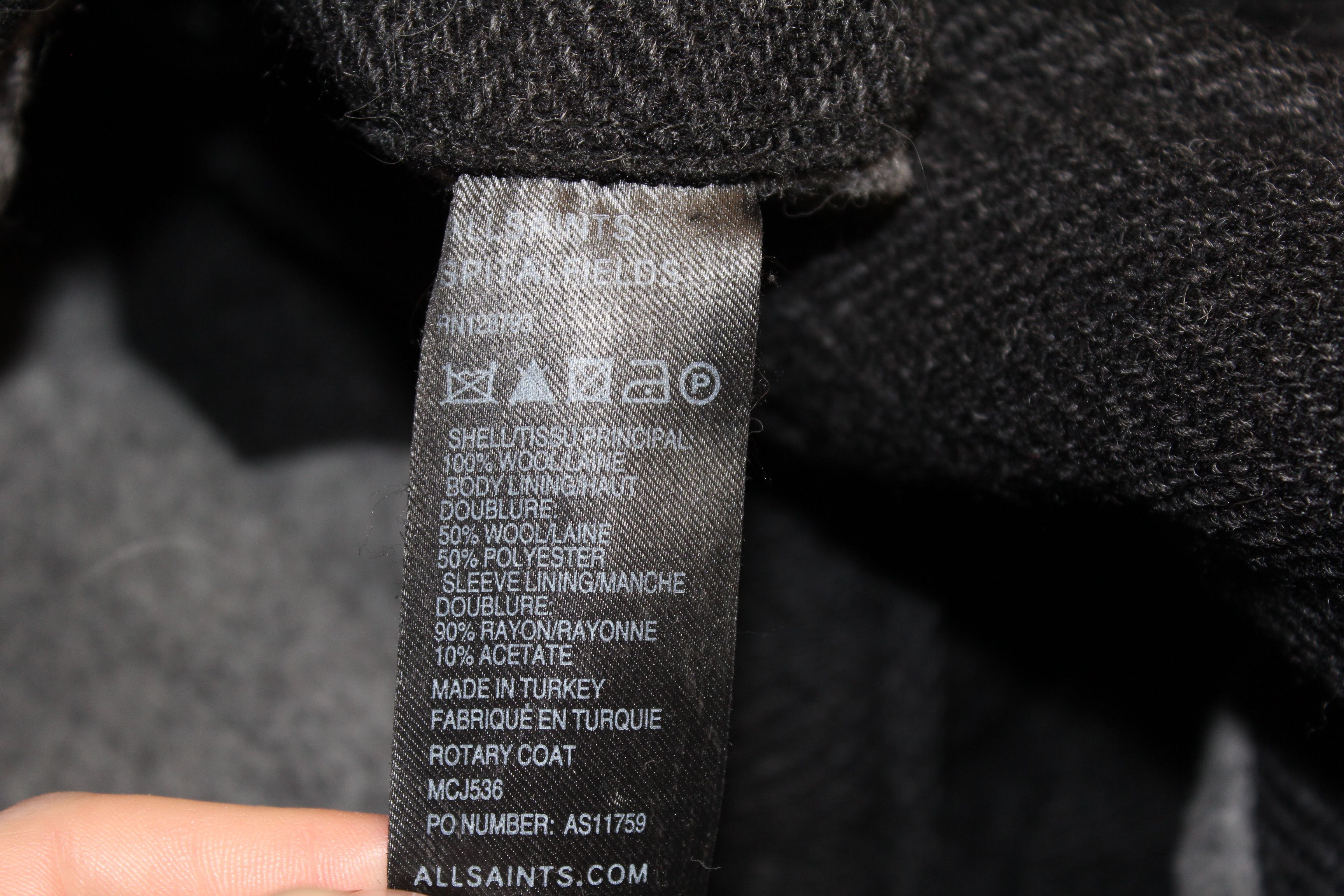 Allsaints Allsaints Spitalfields Thick Wool Trench Blazer Jacket Size US M / EU 48-50 / 2 - 9 Thumbnail