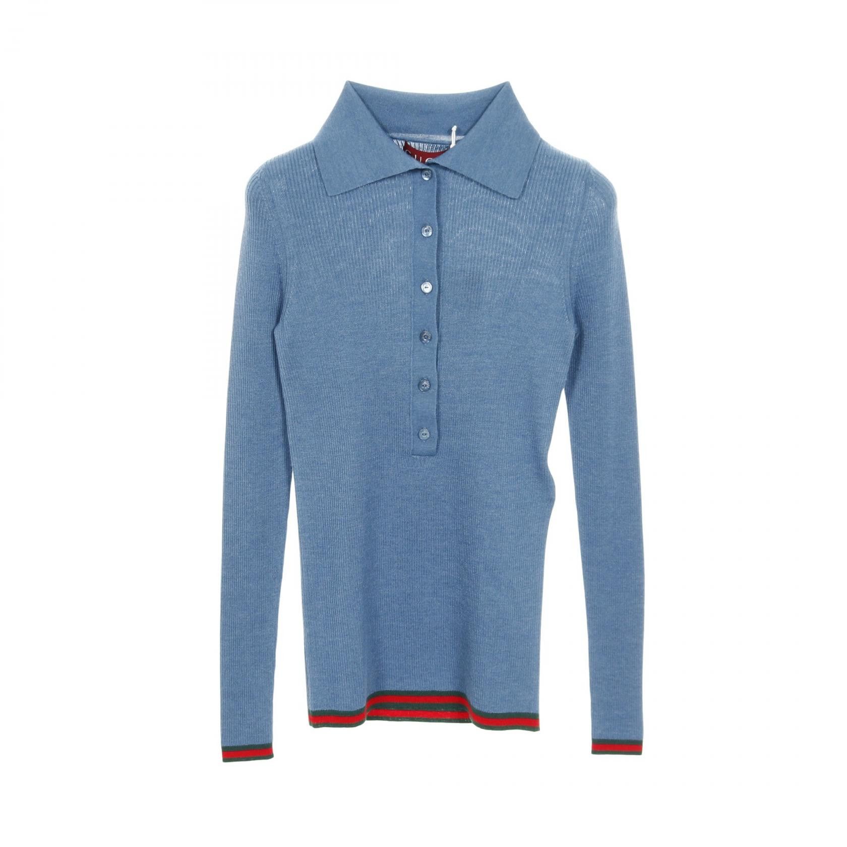 Gucci Gucci Gucci Shelly Line Cashmere Silk Knit Top Textile Tops DUTY FREE for USA Size ONE SIZE - 1 Thumbnail