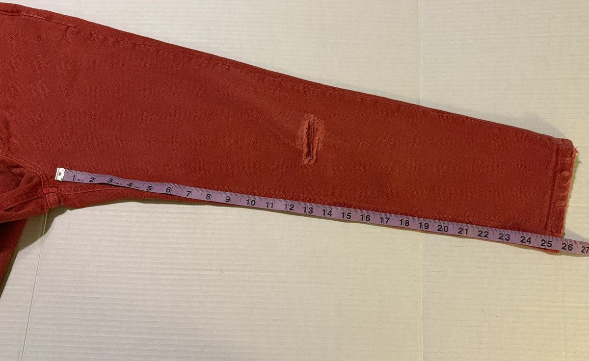 Anthropologie Anthropologie Pilcro Straight Red Orange Distressed Jeans 2 Size 27" / US 4 / IT 40 - 10 Thumbnail