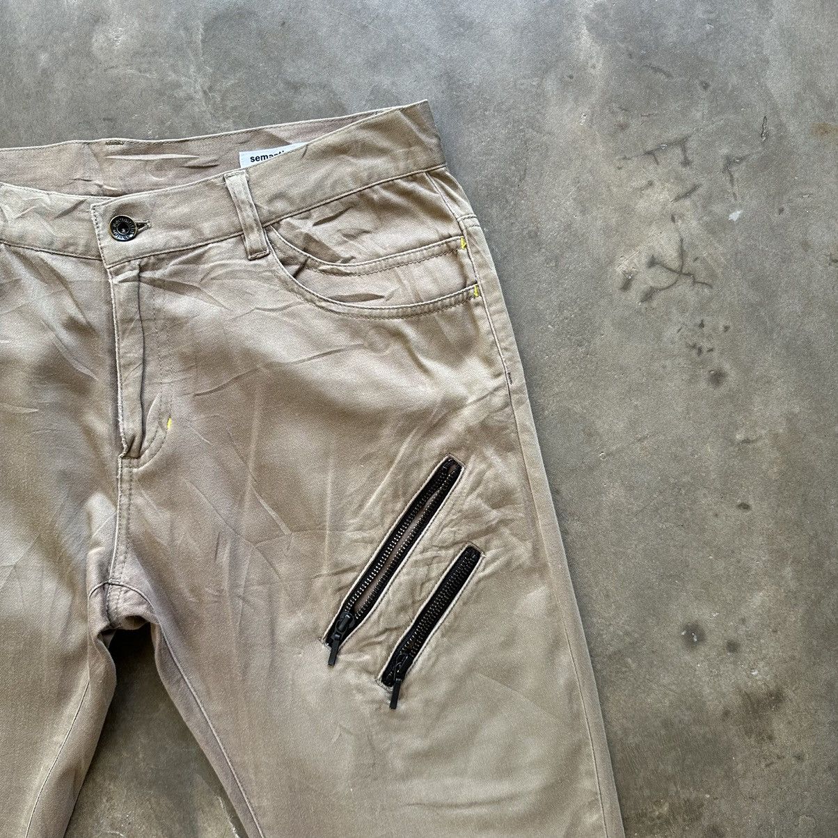 Japanese Brand Distressed Semantic Design Multipocket Zipper Trouser Pant Size US 33 - 5 Thumbnail