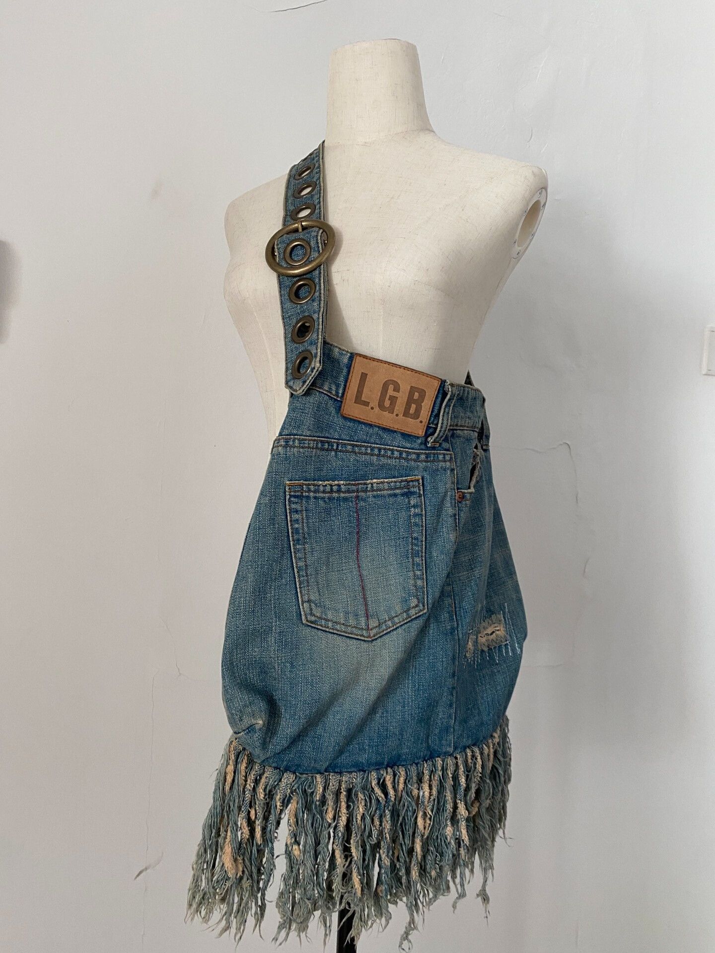 Le Grande Bleu (L.G.B.) L.G.B Denim Tassel Crossbody Shoulder Bag Size ONE SIZE - 1 Thumbnail