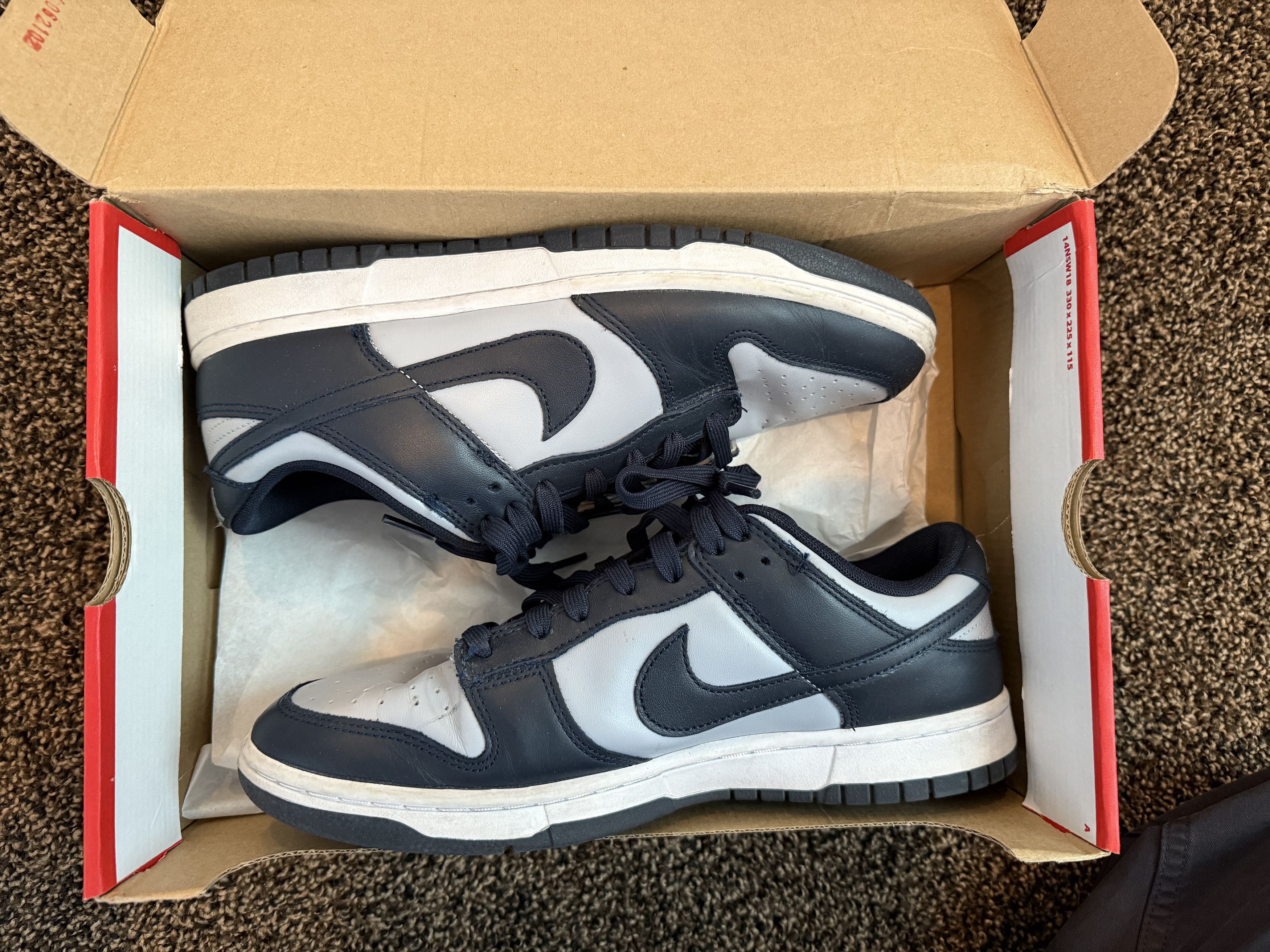 Nike Nike Dunk Low "Georgetown" Size US 10 / EU 43 - 2 Thumbnail