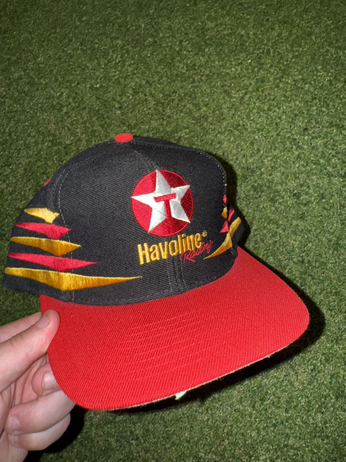 Other Vintage havoline racing diamond cut hat Size ONE SIZE - 1 Thumbnail
