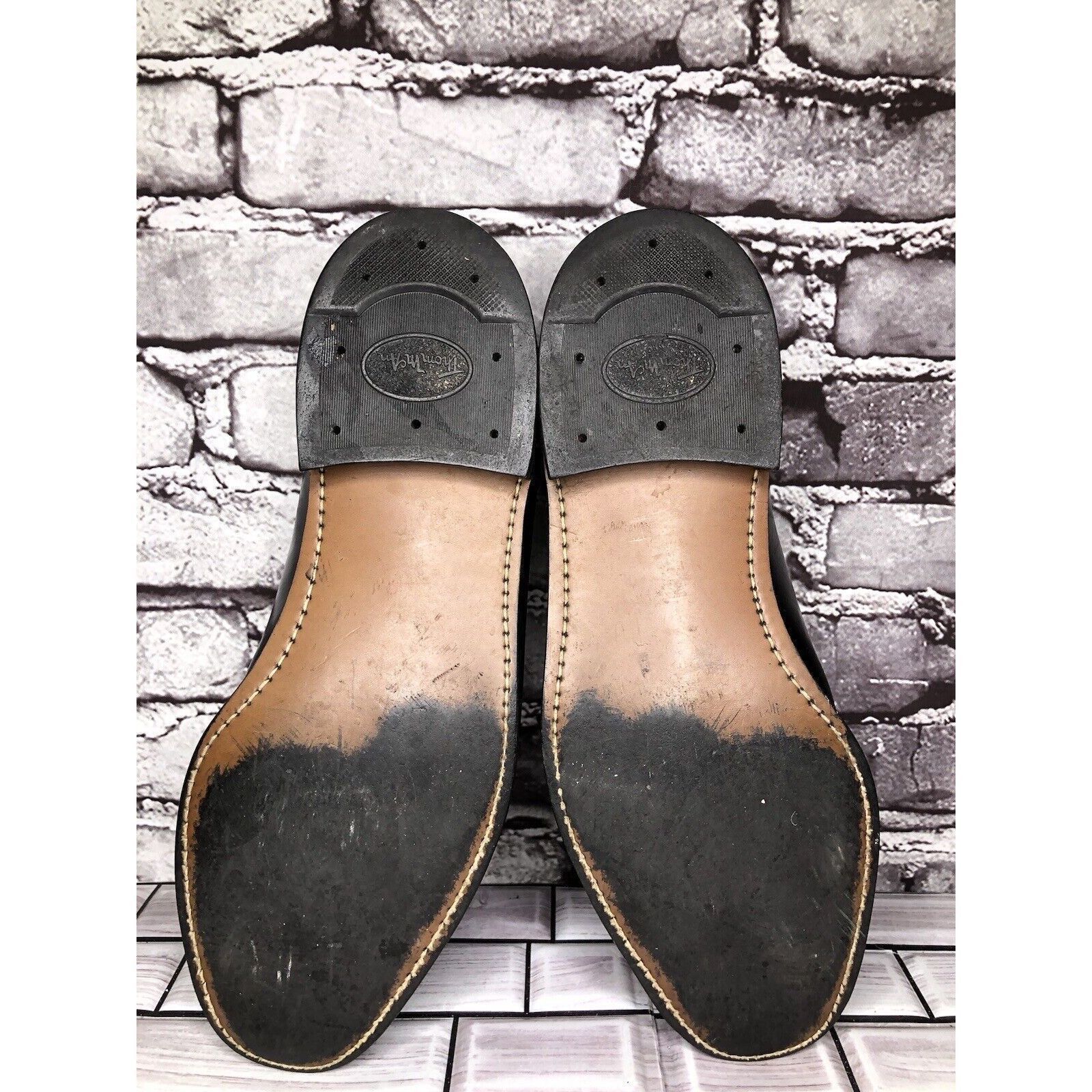 Other Cloud Club Black Leather Mock Apron Lace Up Oxfords Dress Sh Size US 11 / EU 44 - 7 Thumbnail