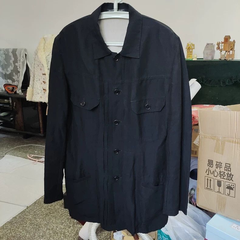 Yohji Yamamoto Yohji Yamamoto Yohji Yamamoto Embroidered Shirt Jacket Size US M / EU 48-50 / 2 - 2 Thumbnail