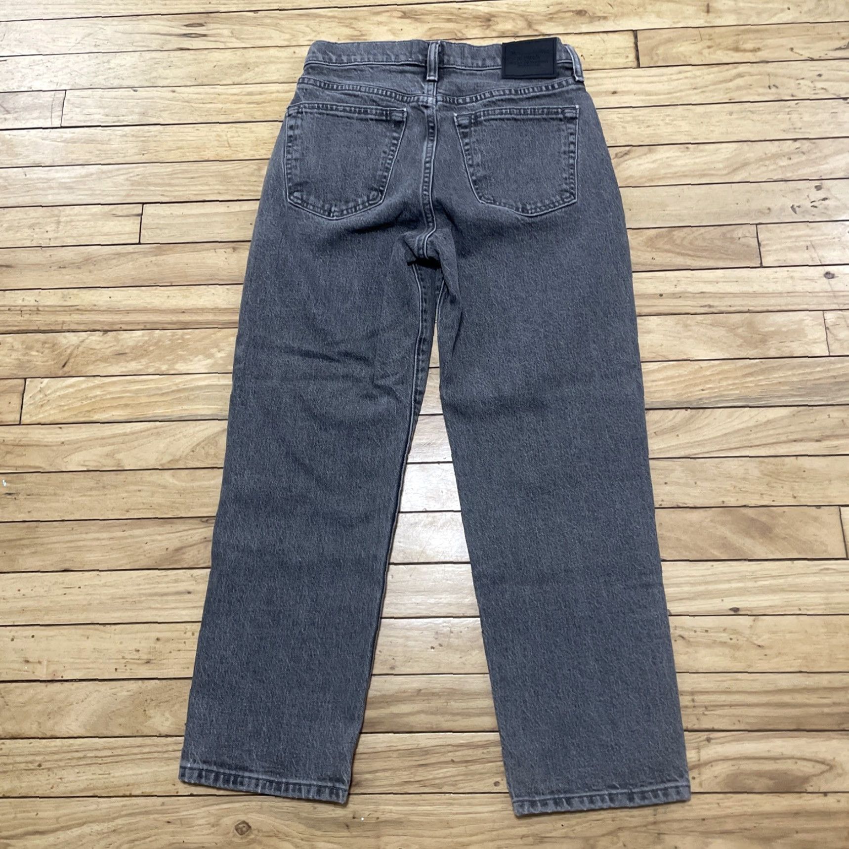 Abercrombie & Fitch Abercrombie & Fitch Jeans A&F Vintage Stretch Loose Gray Black Denim 28x28 90's Straight Jeans Mens Regular 5-Pocket Theme Vintage Streetwear Size US 28 / EU 44 - 2 Thumbnail