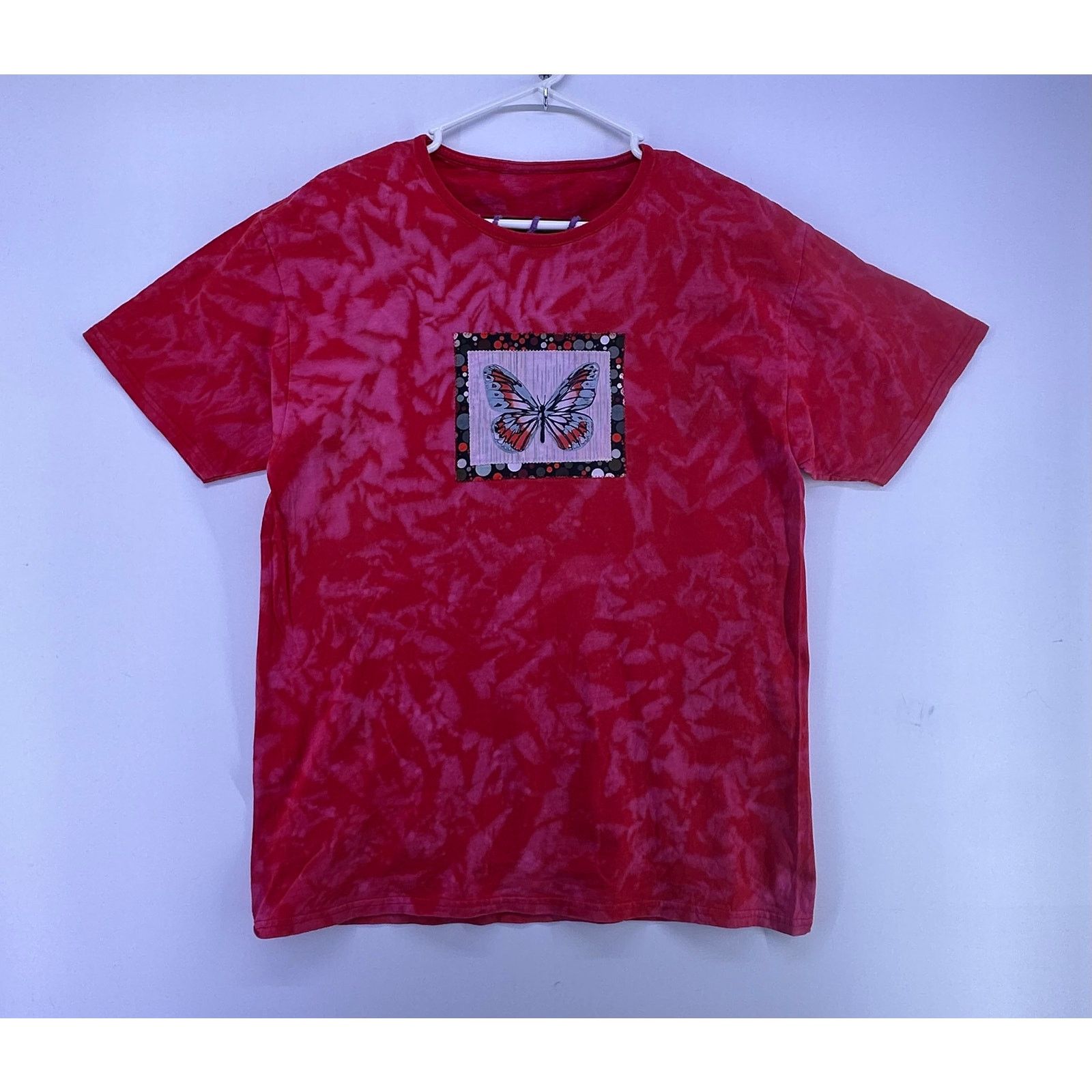 & Other Stories Framed Butterfly Red Tie Dye Shirt Size M/L Size M / US 6-8 / IT 42-44 - 1 Thumbnail
