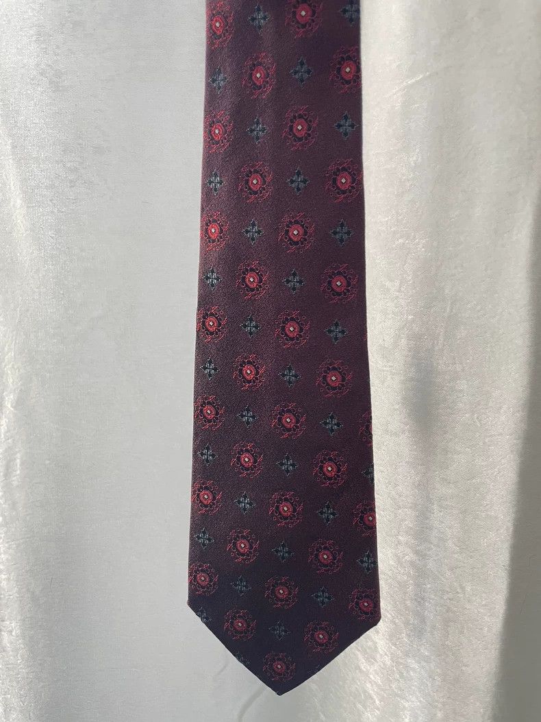Comme des Garcons Comme des Garcons Embroidered Red Tie Size ONE SIZE - 2 Thumbnail