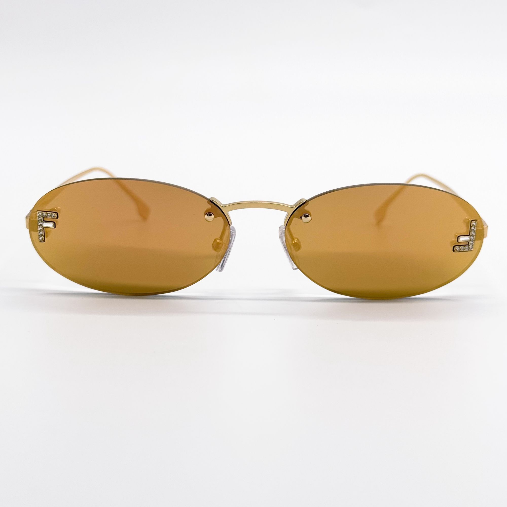 Fendi NEW FE4075US 30L ROUND GOLD MIRROR FENDI WOMN SUNGLASSES Size ONE SIZE - 3 Thumbnail