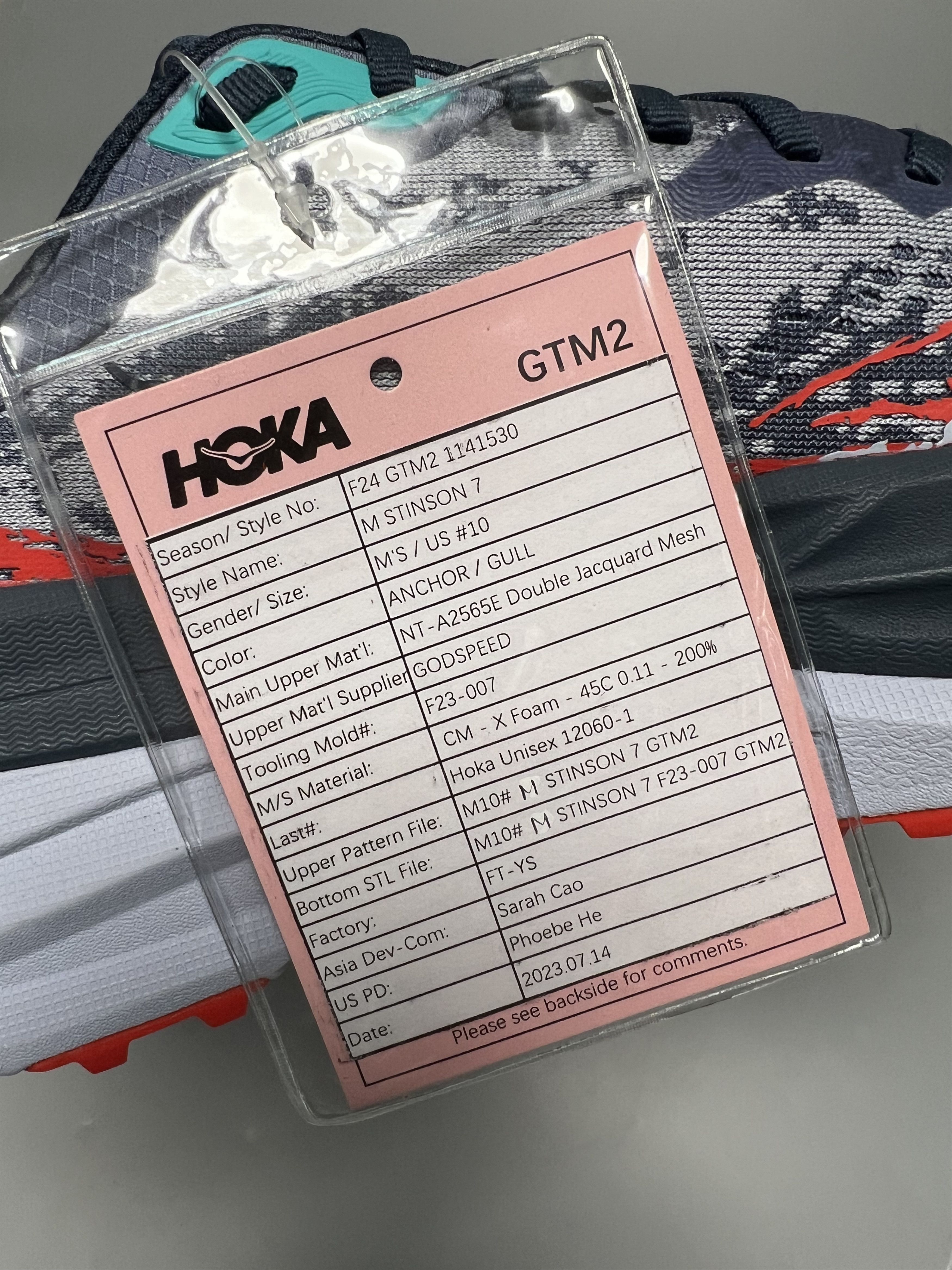 Hoka Sample Hoka One One Stinson 7 Trail Running Shoes Size US 10 / EU 43 - 17 Thumbnail