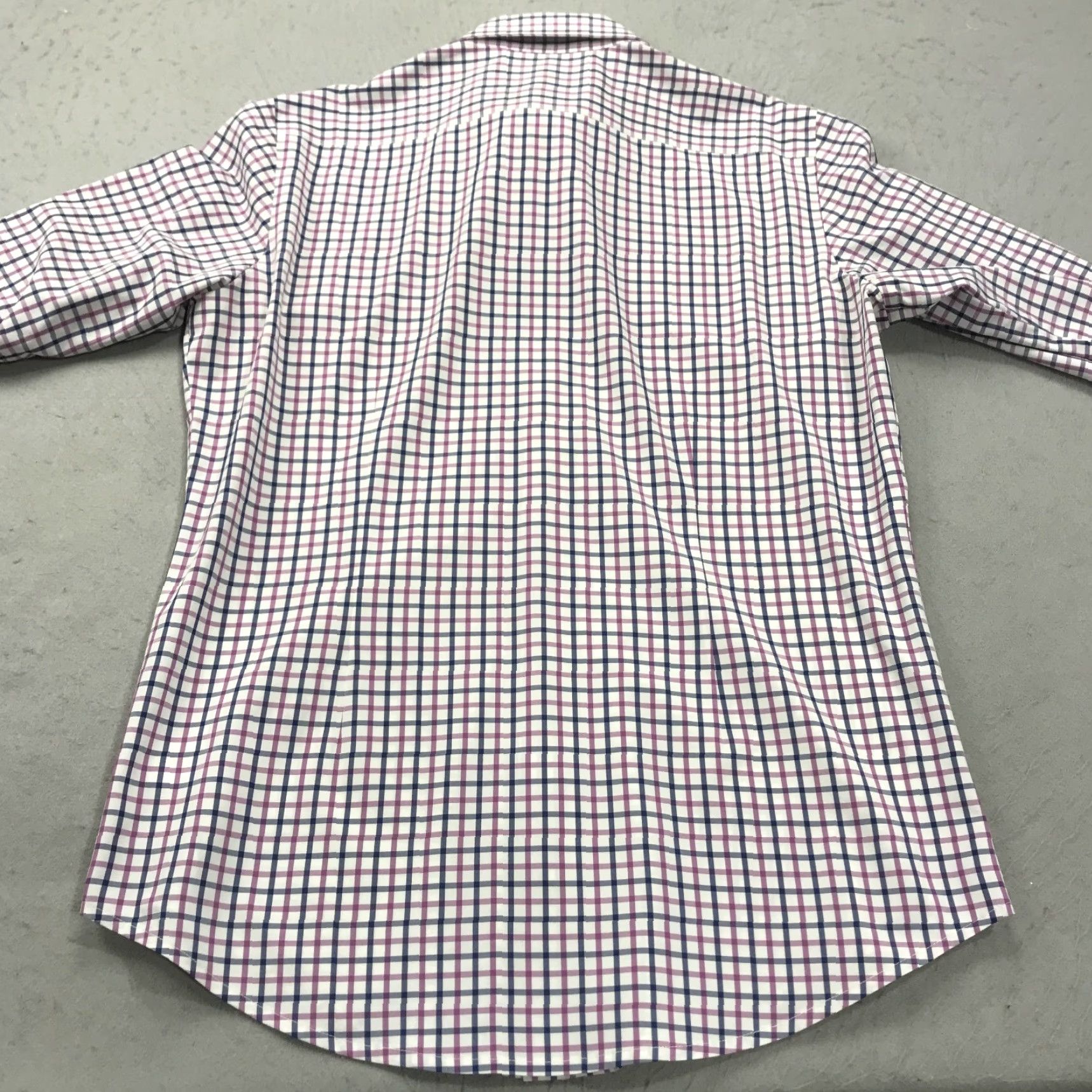 Mizzen+Main Mizzen+Main Shirt Mens Large Pink Check Casual Stretch Trim Fit Button-Up Long Sleeve Size US L / EU 52-54 / 3 - 6 Thumbnail