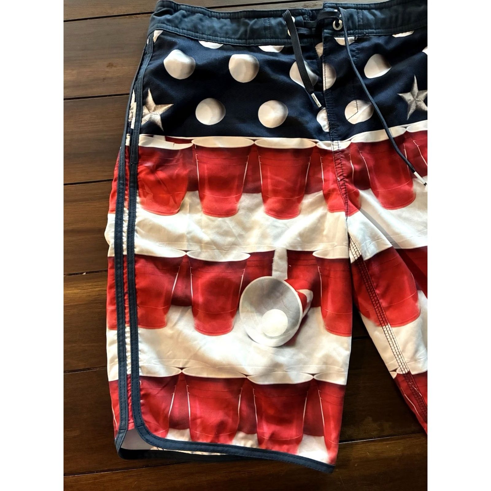 O'Neill O'Neill Boardshorts Mens 30 Swim Trunks Shorts Multicolor Solid Drawstring Outdoor 2000s Mens Size US 30 / EU 46 - 3 Thumbnail