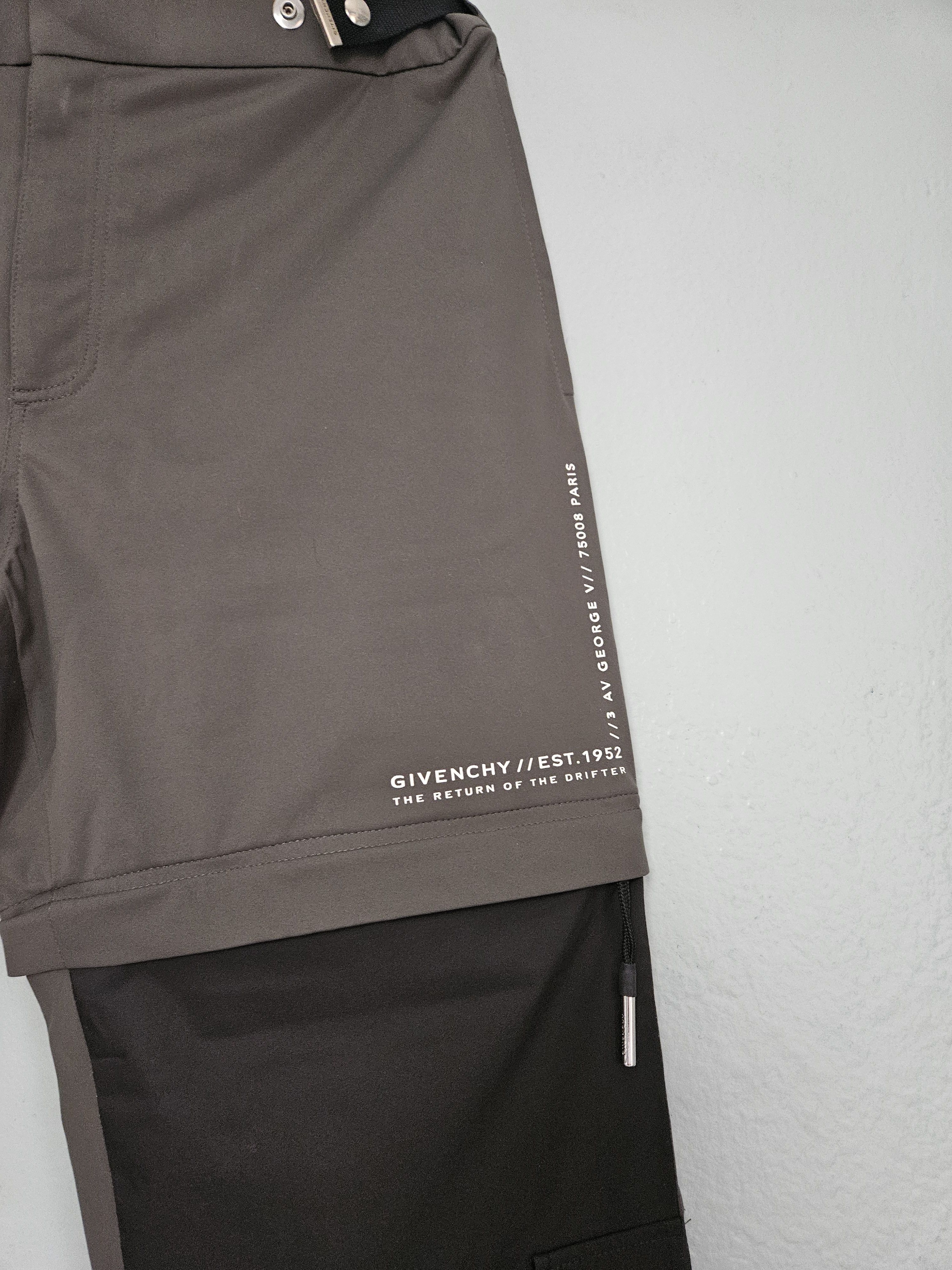 Givenchy Givenchy Rosewood Grey Nylon Cargo Convertible Joggers Size US 34 / EU 50 - 2 Thumbnail